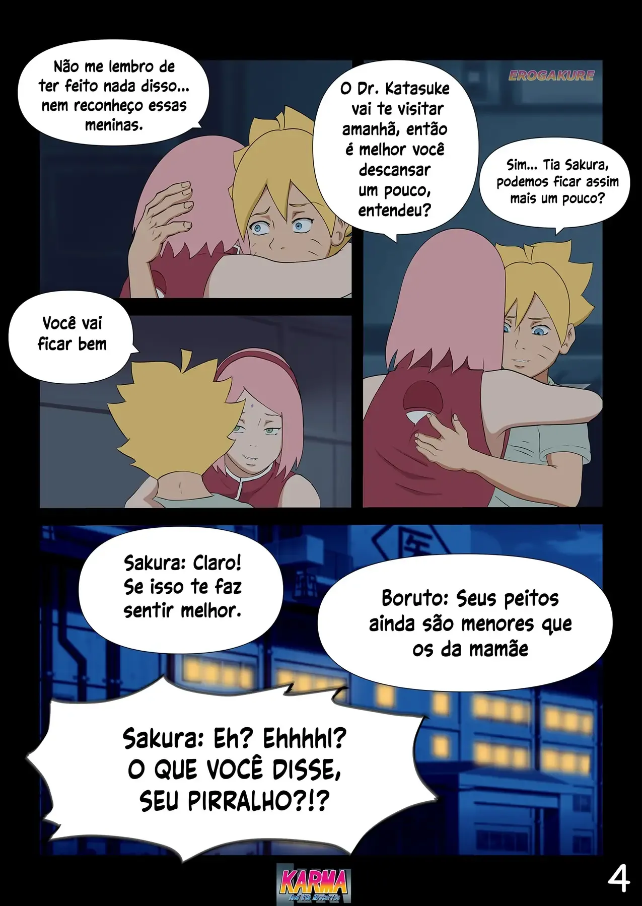 Karma de Boruto 3: HQ Erótica Explícita com Cenas de Sexo Ardente