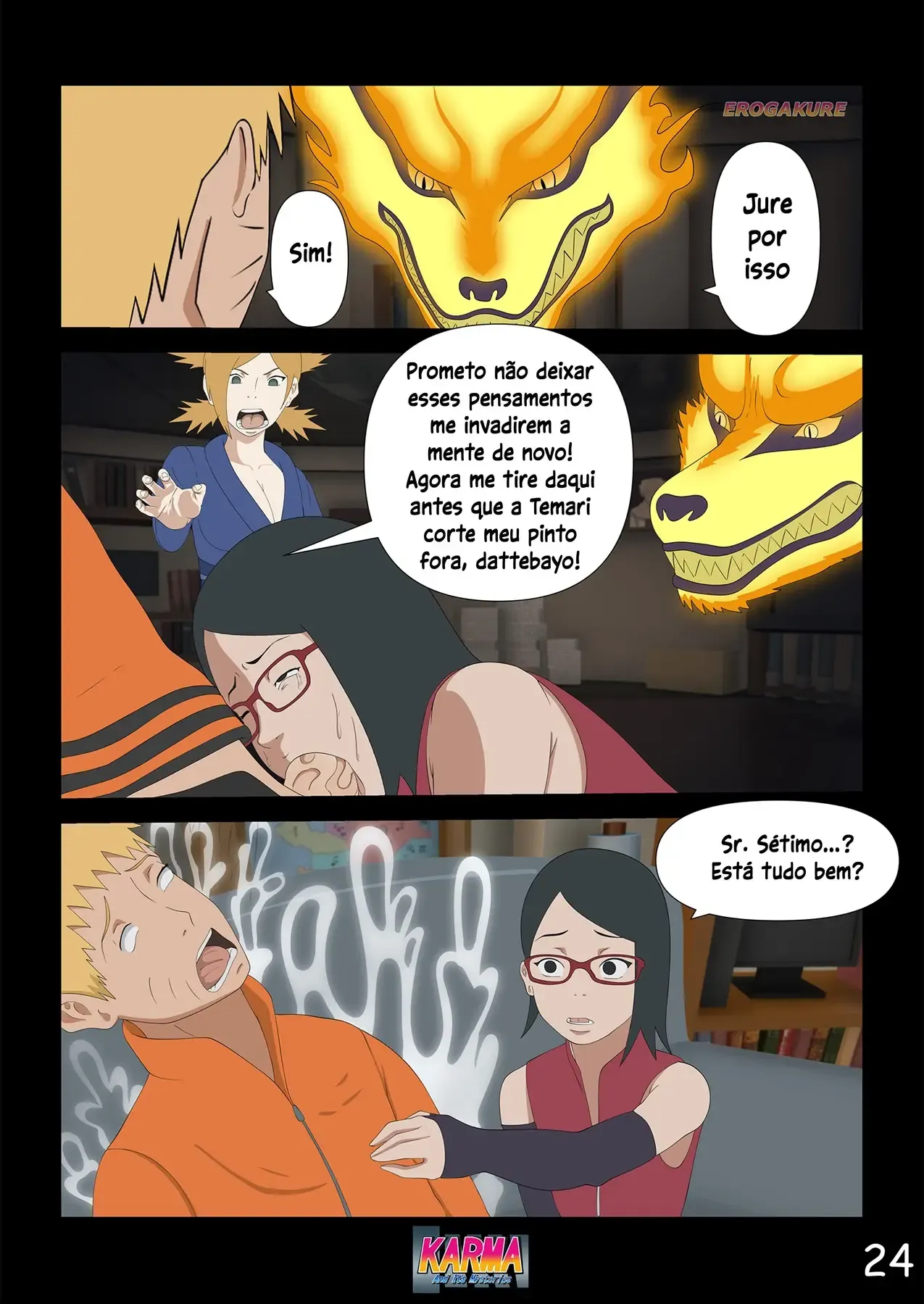 Karma de Boruto 3: HQ Erótica Explícita com Cenas de Sexo Ardente