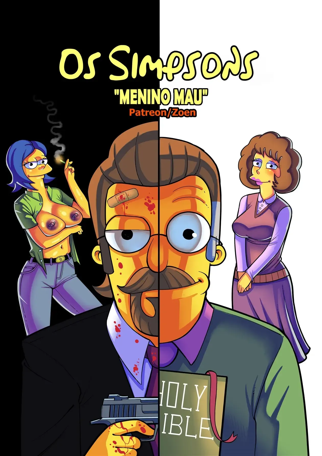 O Segredo Proibido de Ned Flanders - Quadrinhos Eróticos dos Simpsons Explícitos