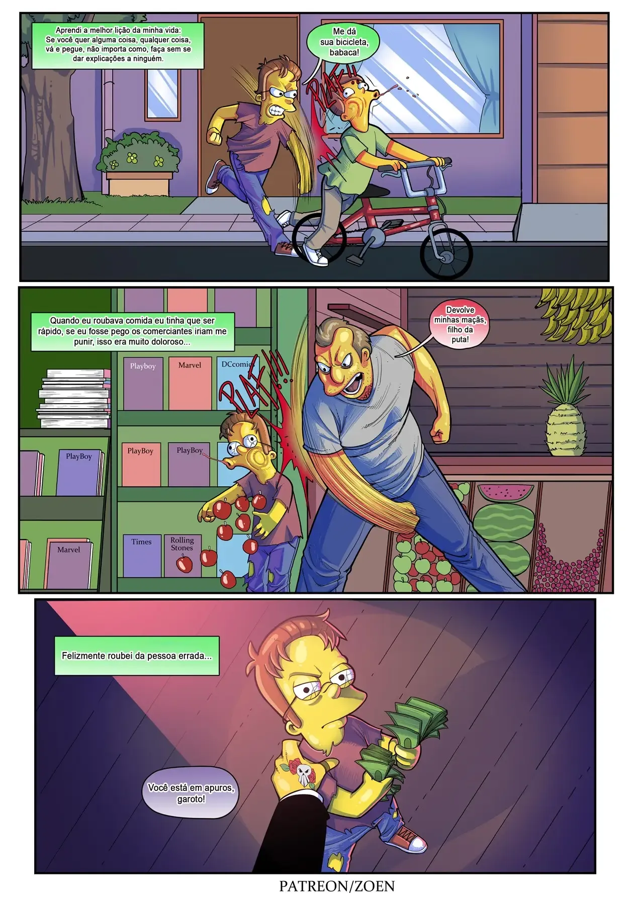 O Segredo Proibido de Ned Flanders - Quadrinhos Eróticos dos Simpsons Explícitos