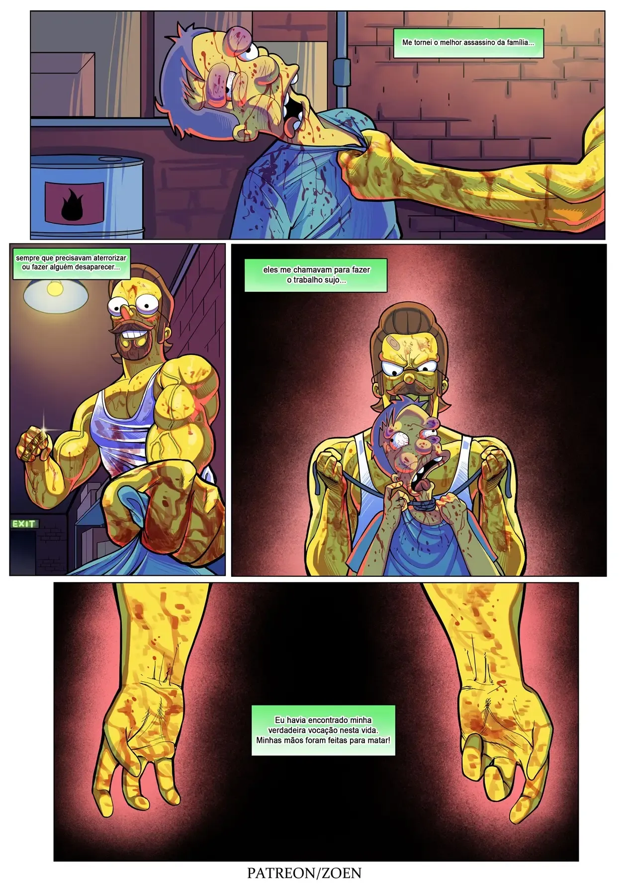 O Segredo Proibido de Ned Flanders - Quadrinhos Eróticos dos Simpsons Explícitos