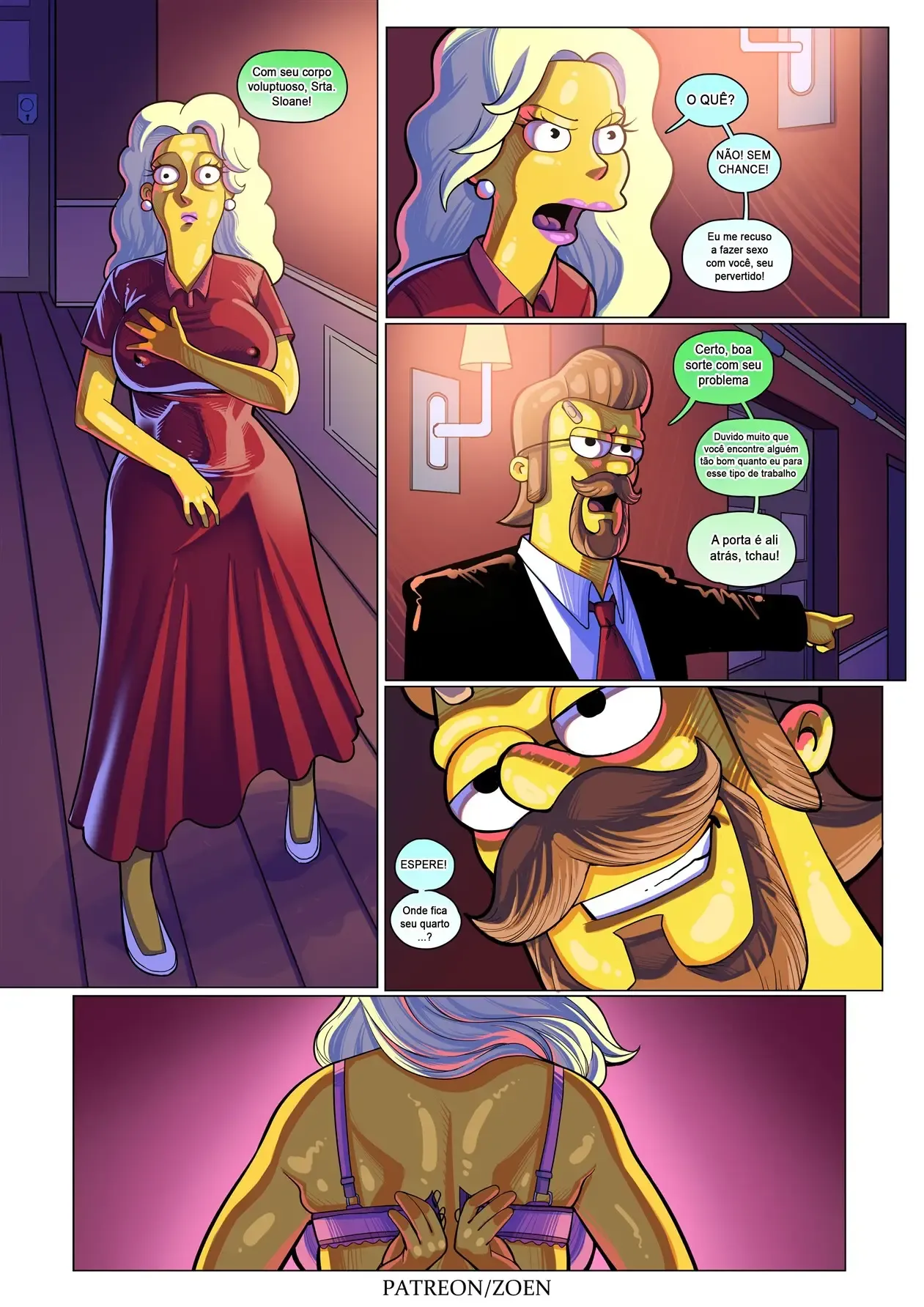 O Segredo Proibido de Ned Flanders - Quadrinhos Eróticos dos Simpsons Explícitos