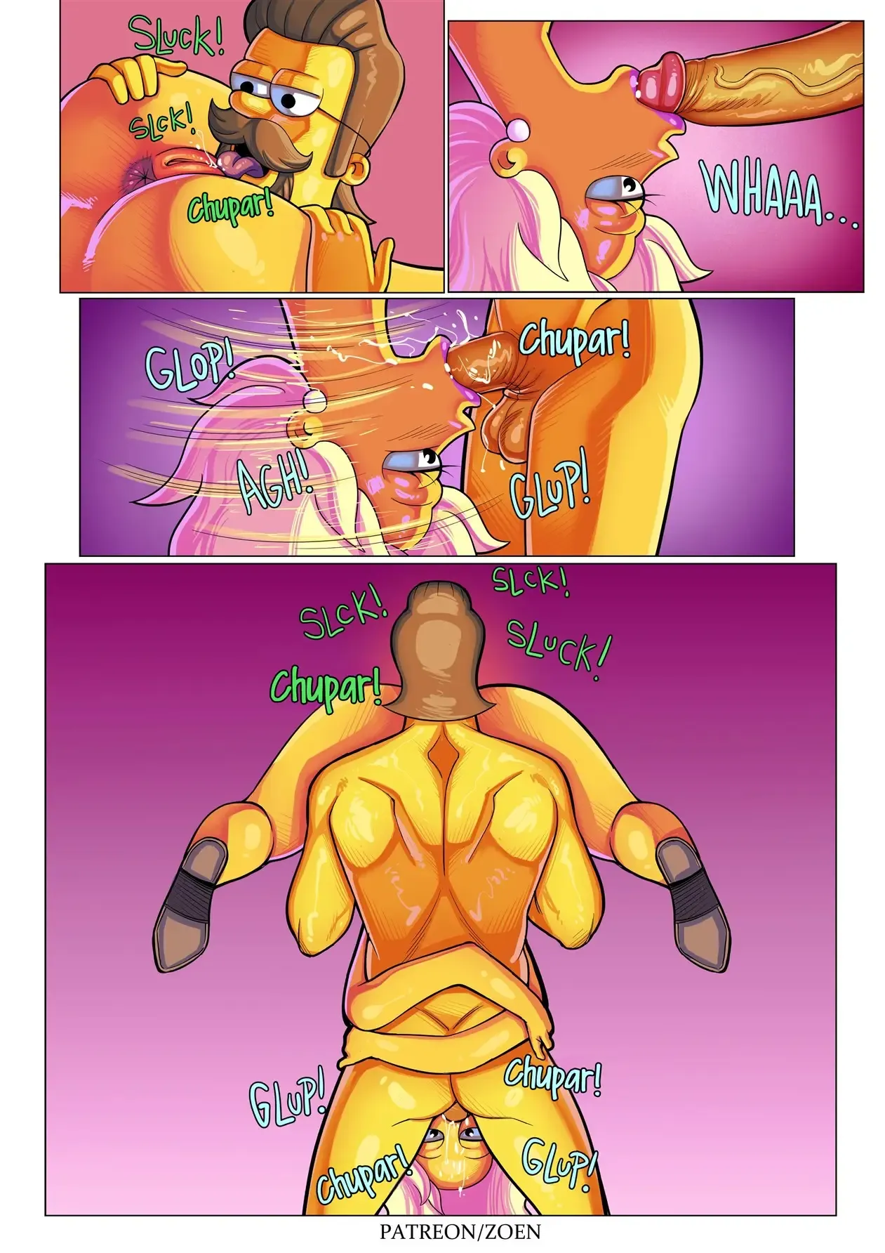 O Segredo Proibido de Ned Flanders - Quadrinhos Eróticos dos Simpsons Explícitos