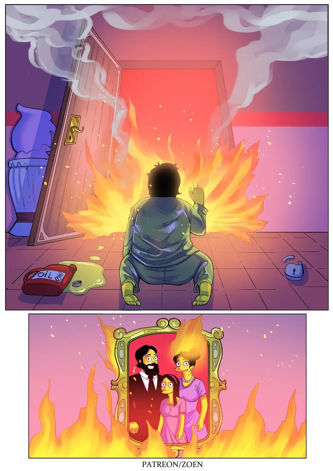 O Segredo Proibido de Ned Flanders - Quadrinhos Eróticos dos Simpsons Explícitos