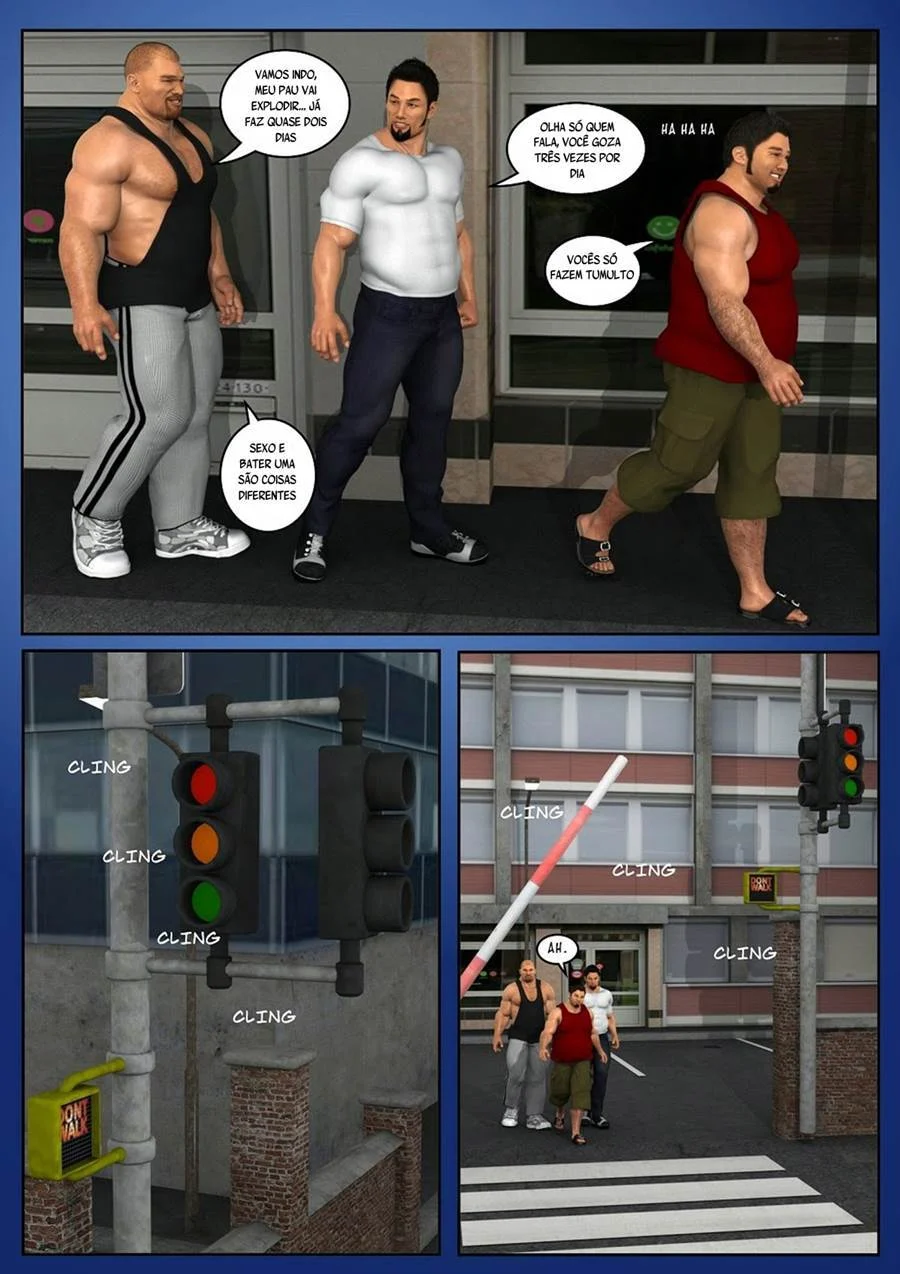 Orgias Explícitas: Trio Ardente em HQ de Sexo Gay Sem Limites