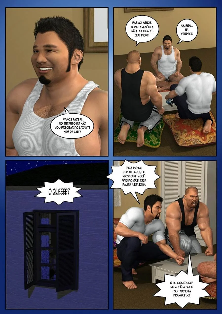 Orgias Explícitas: Trio Ardente em HQ de Sexo Gay Sem Limites