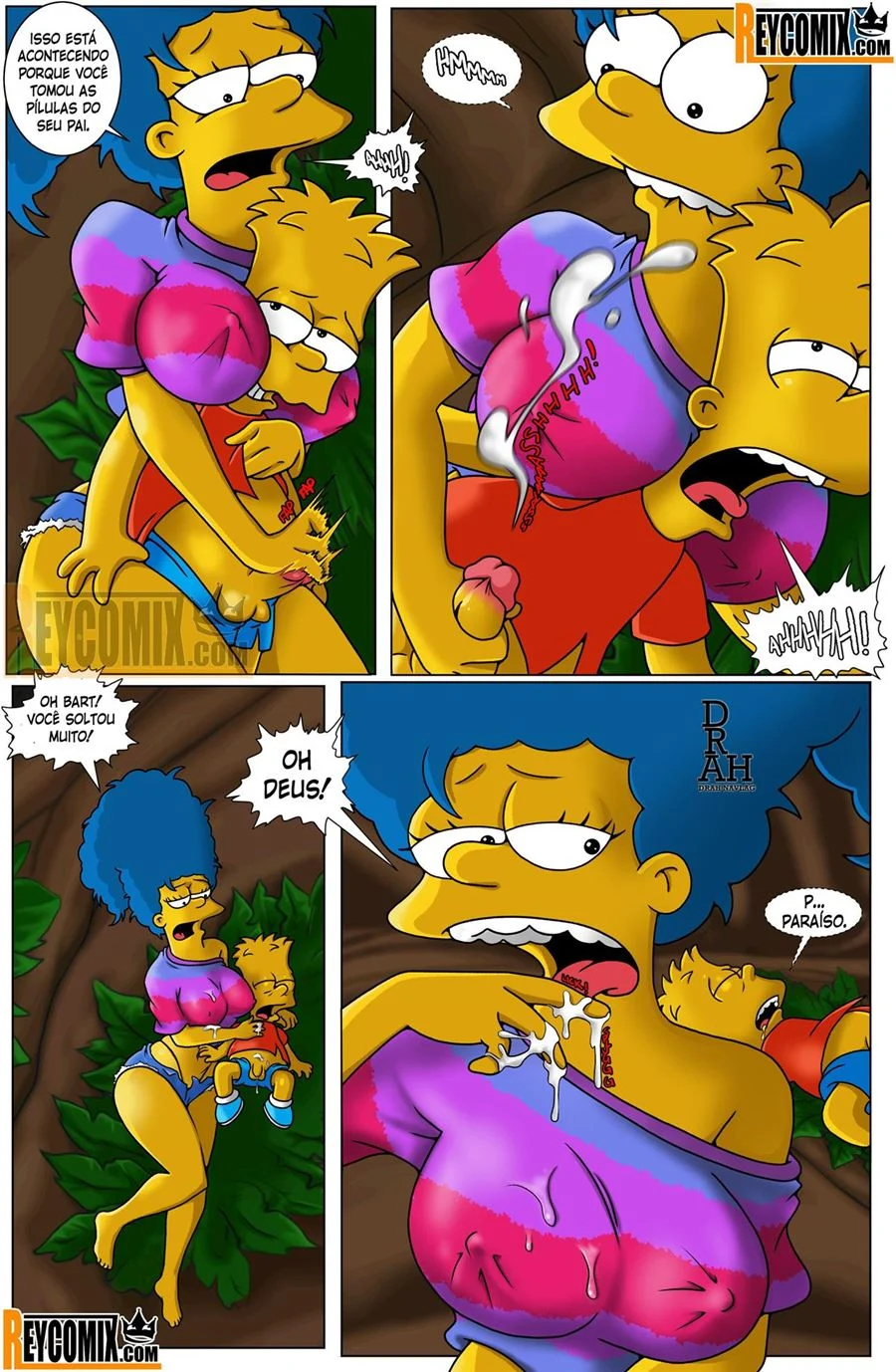 Paraíso Proibido: Hentai Explícito dos Simpsons em HQ de Luxúria
