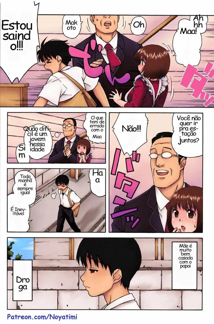 Pau Gigante do Meu Filho Arrombando Minha Boceta - HQ Pornô