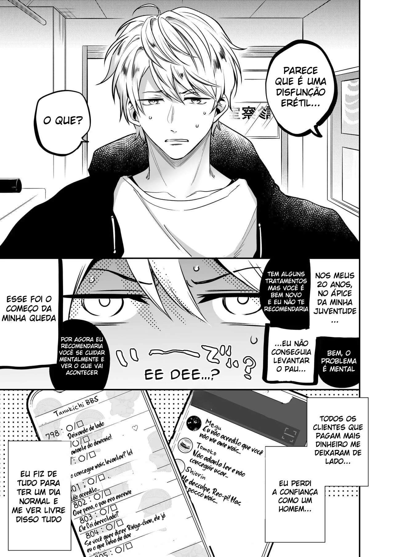 Ex-Recepcionista Submisso Dominado por Prazer na Primeira Noite - Yaoi Explícito