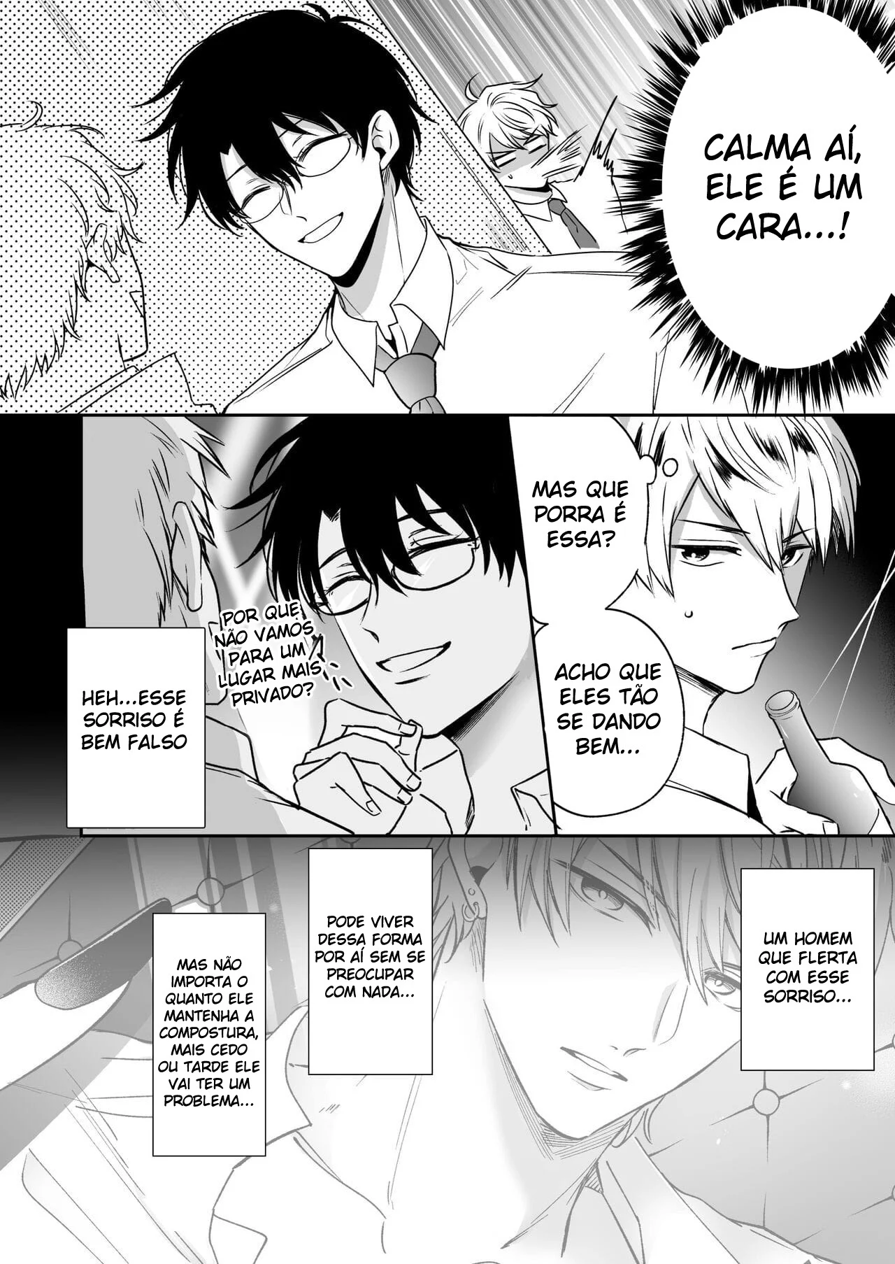 Ex-Recepcionista Submisso Dominado por Prazer na Primeira Noite - Yaoi Explícito