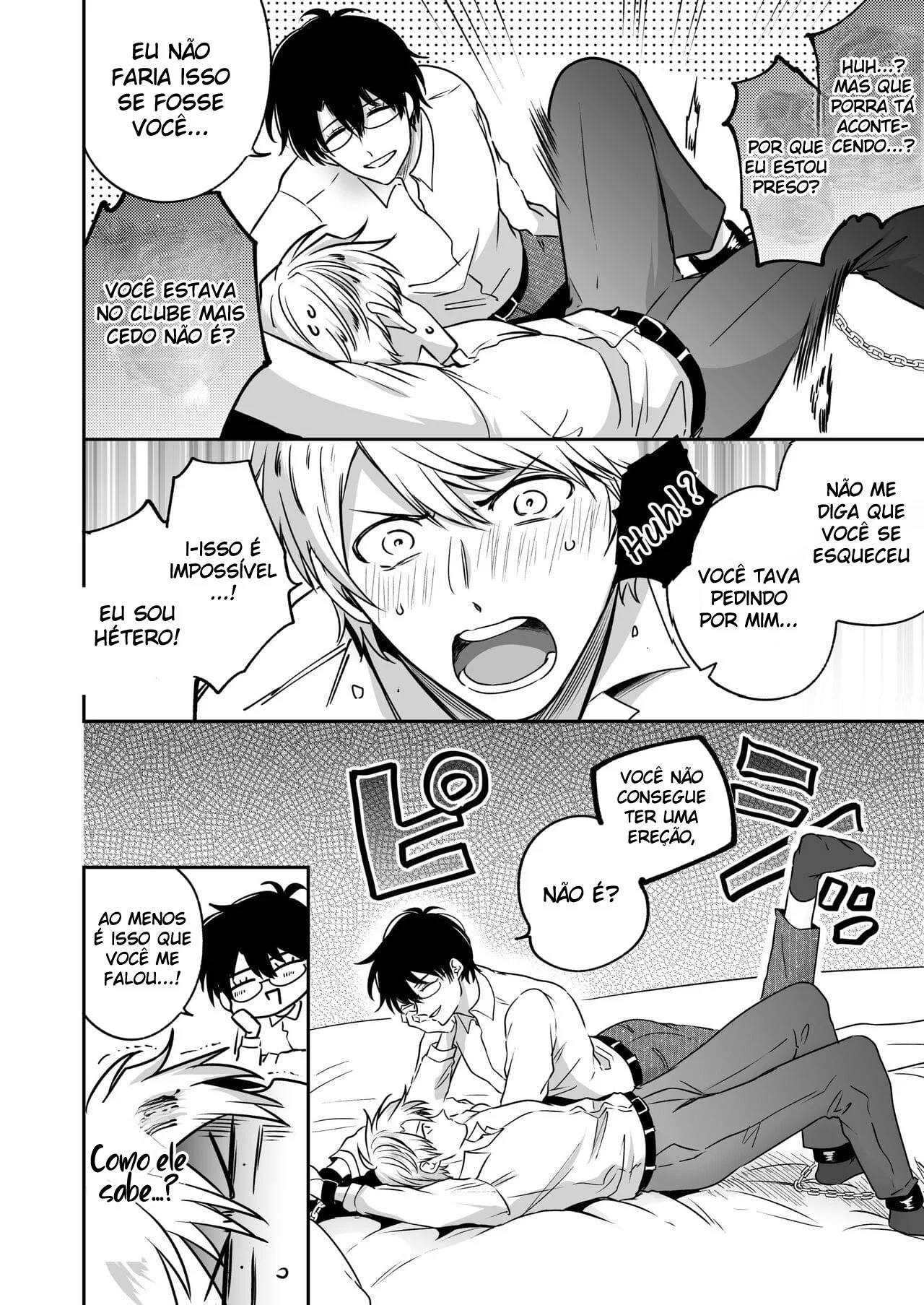 Ex-Recepcionista Submisso Dominado por Prazer na Primeira Noite - Yaoi Explícito