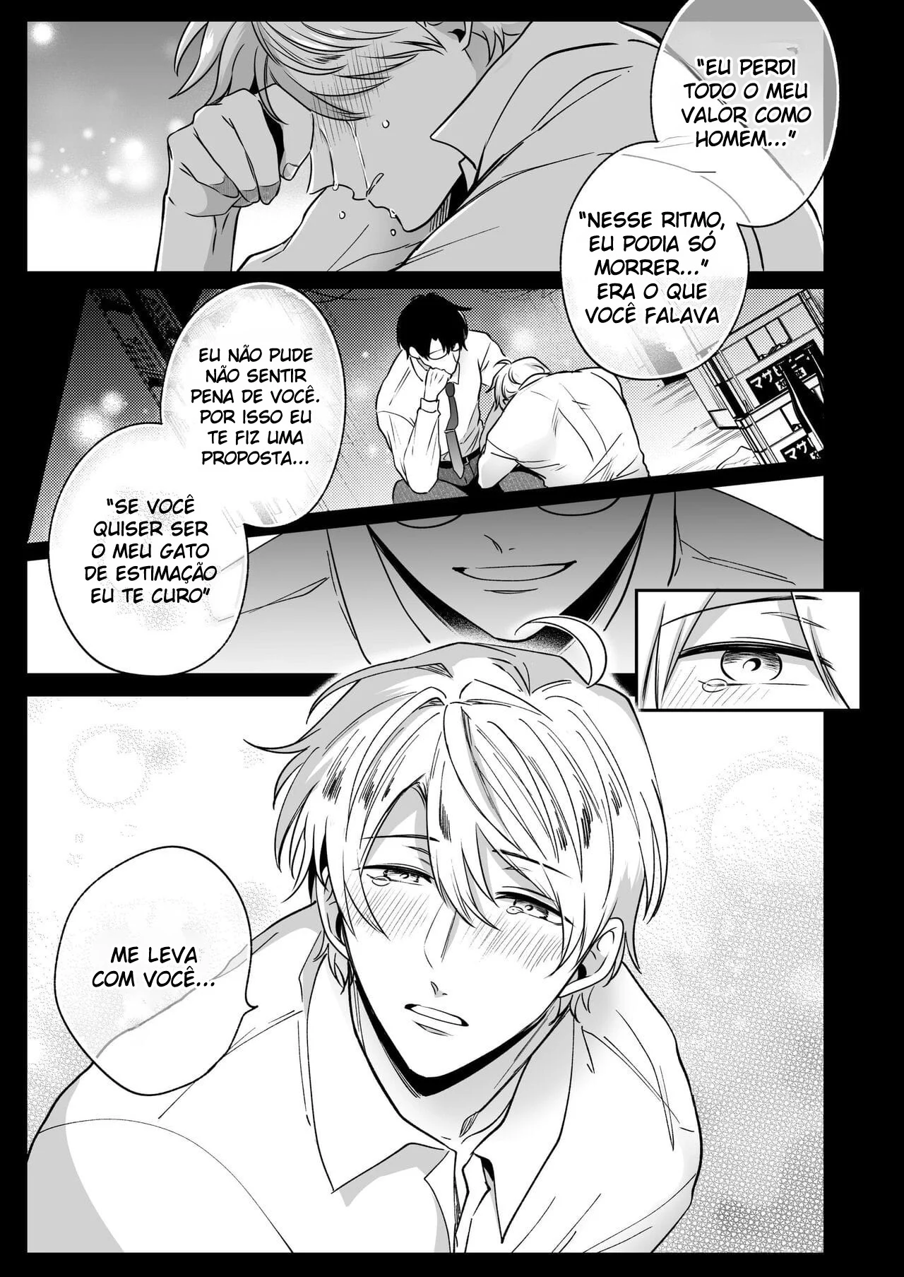 Ex-Recepcionista Submisso Dominado por Prazer na Primeira Noite - Yaoi Explícito