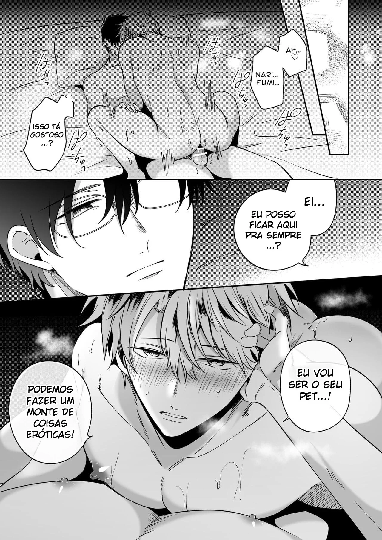 Ex-Recepcionista Submisso Dominado por Prazer na Primeira Noite - Yaoi Explícito