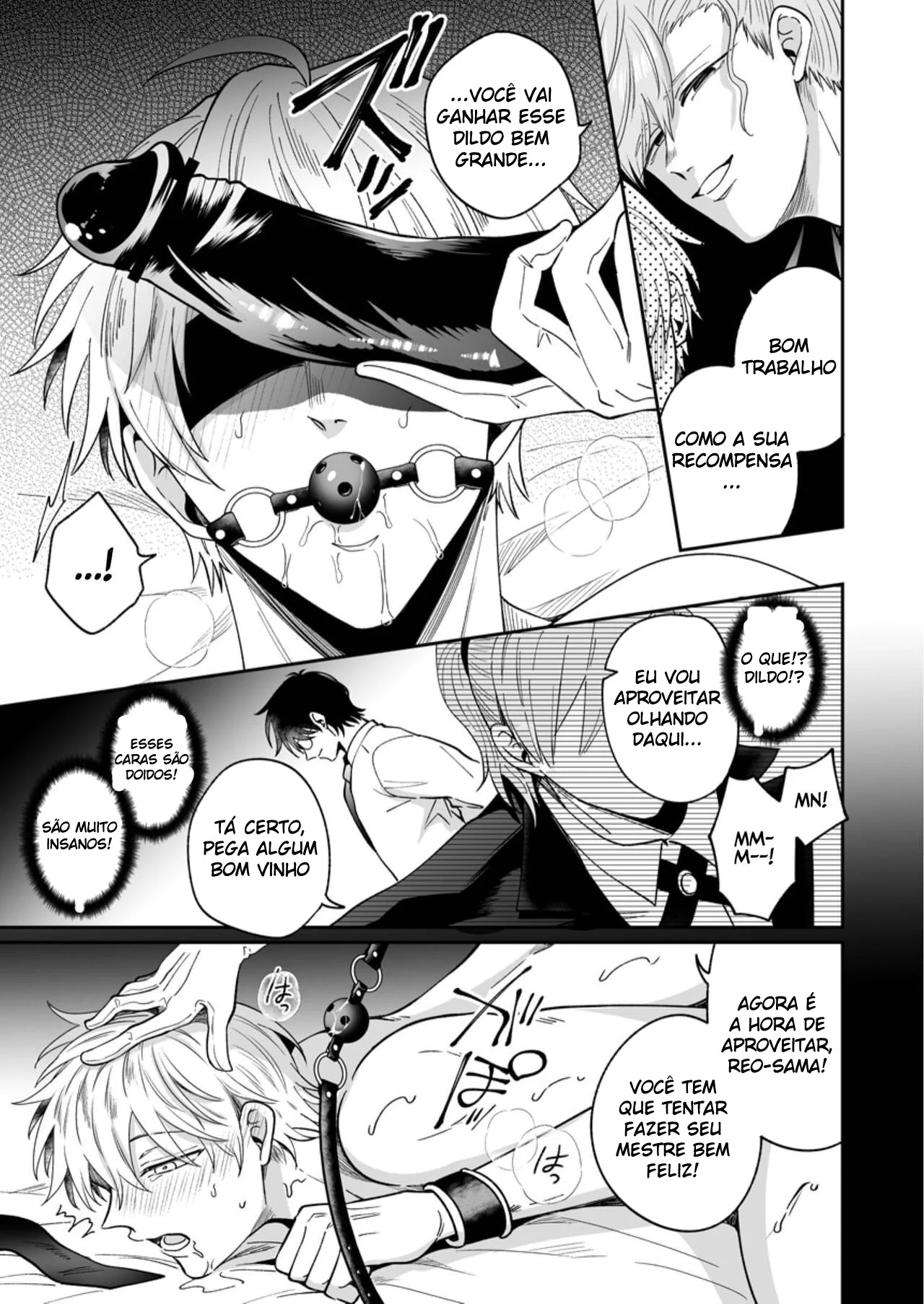 O rebaixado da recepção no cio: penetração gay com fio dental