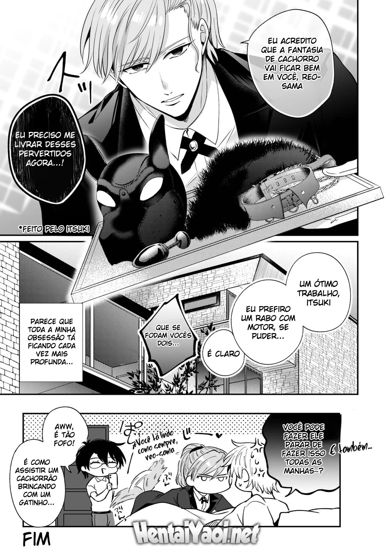 O rebaixado da recepção no cio: penetração gay com fio dental