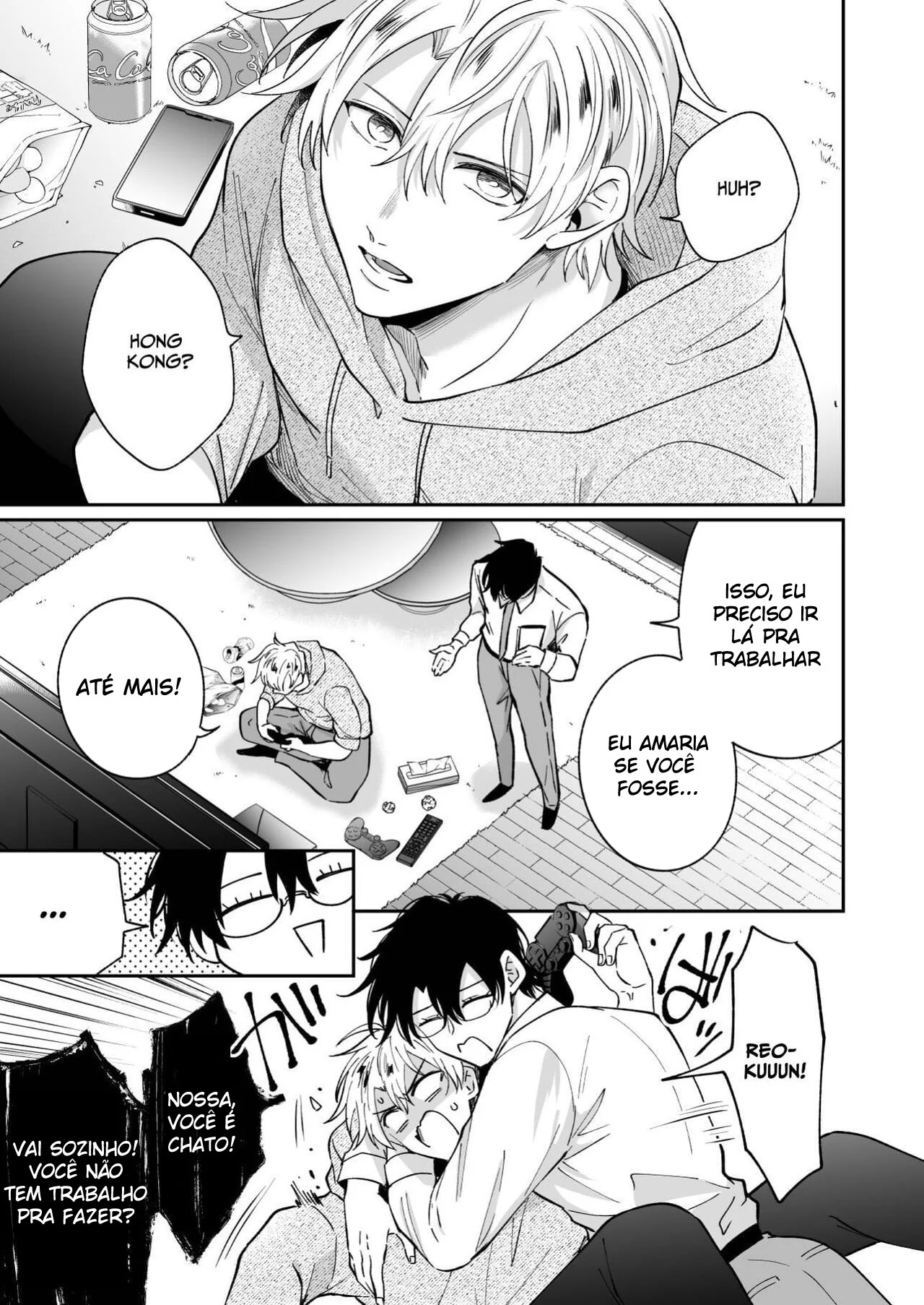 Ex-recepcionista mostra como satisfazer clientes com sua nova habilidade yaoi proibida.