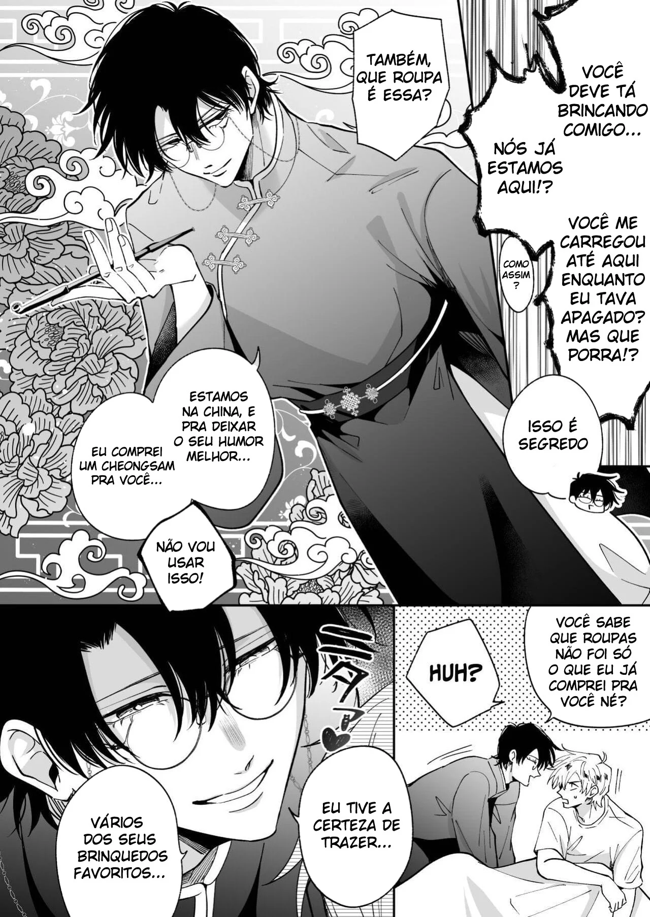 Ex-recepcionista mostra como satisfazer clientes com sua nova habilidade yaoi proibida.