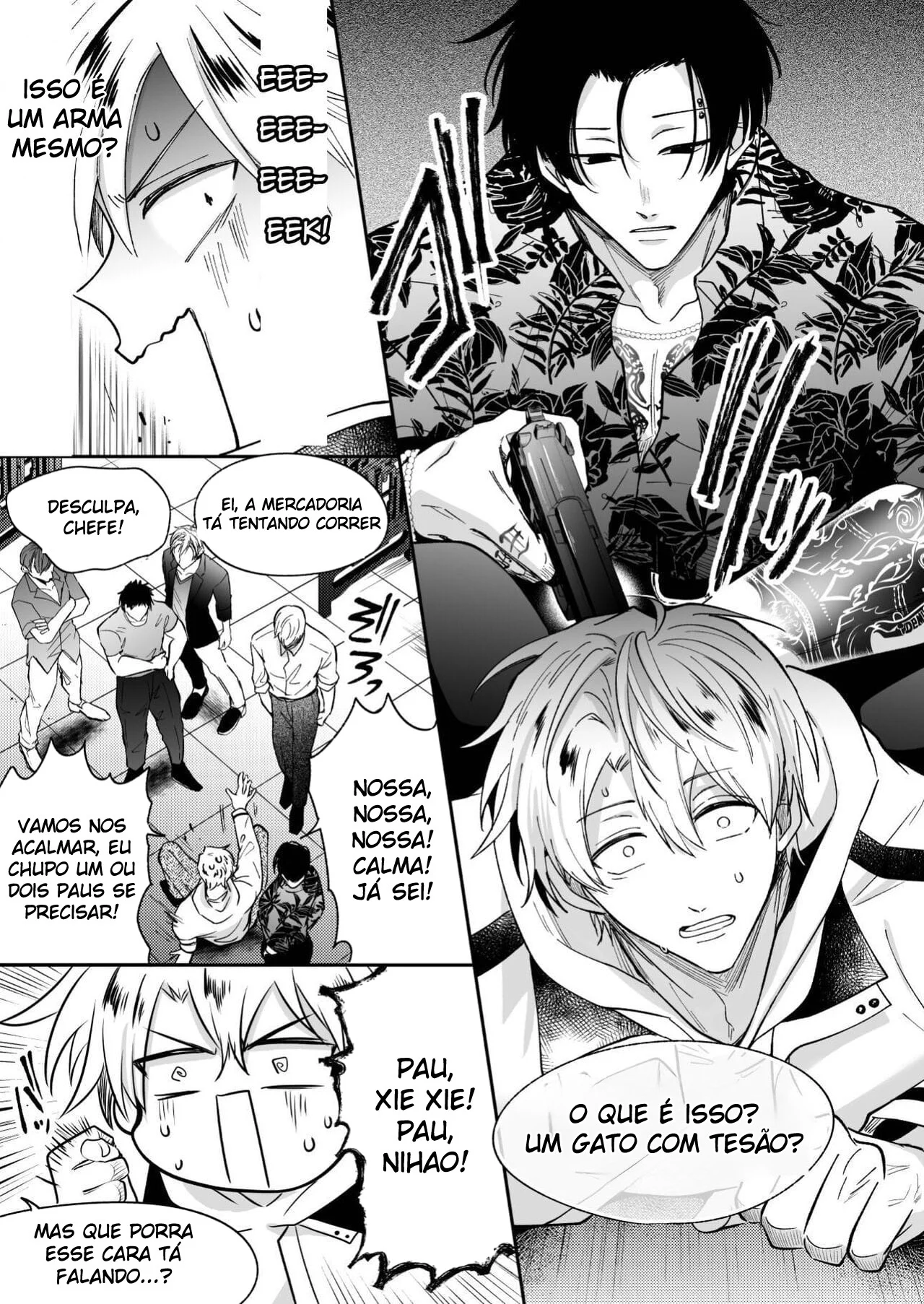 Ex-recepcionista mostra como satisfazer clientes com sua nova habilidade yaoi proibida.