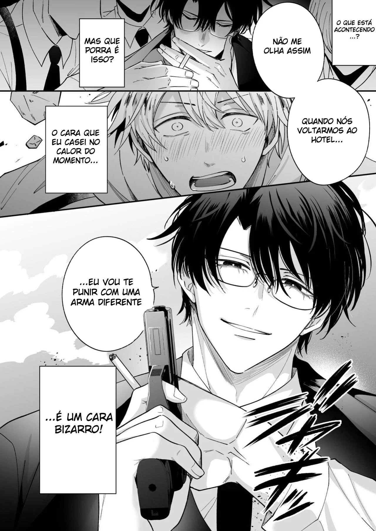 Ex-recepcionista mostra como satisfazer clientes com sua nova habilidade yaoi proibida.