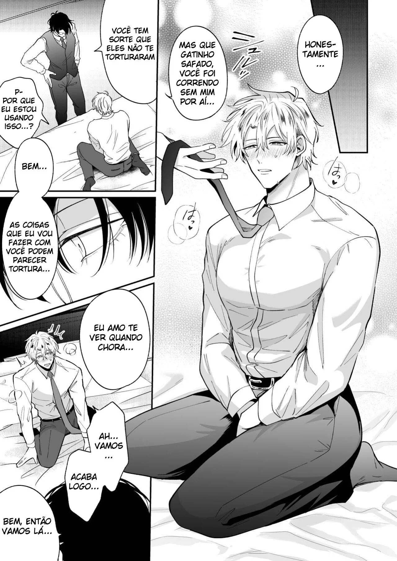 Ex-recepcionista mostra como satisfazer clientes com sua nova habilidade yaoi proibida.