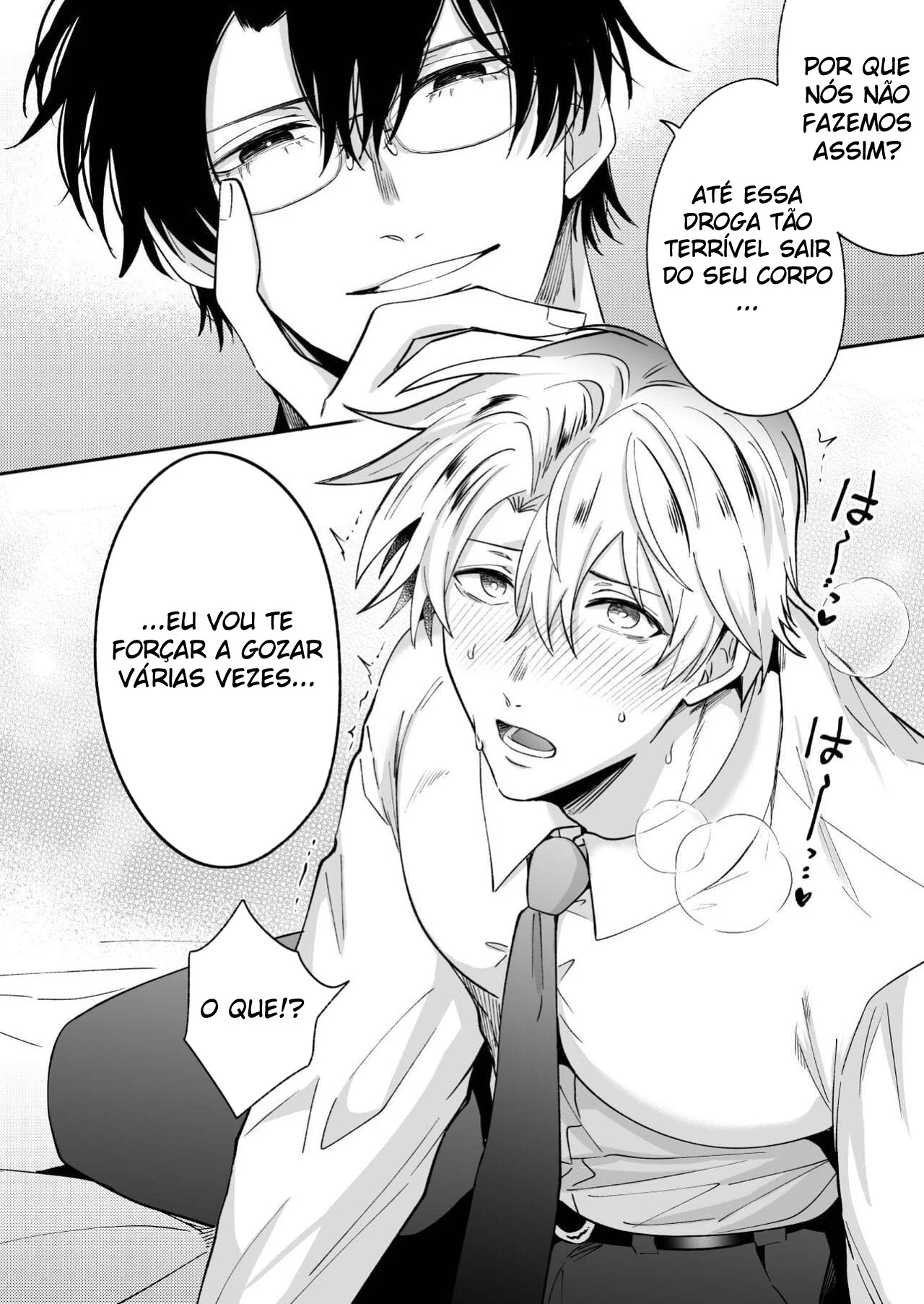 Ex-recepcionista mostra como satisfazer clientes com sua nova habilidade yaoi proibida.