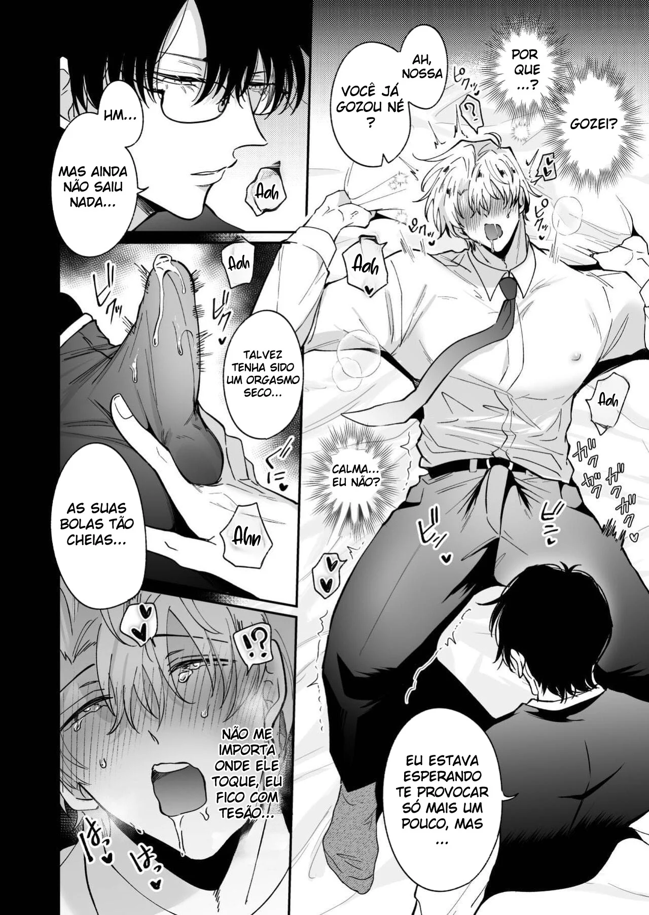 Ex-recepcionista mostra como satisfazer clientes com sua nova habilidade yaoi proibida.