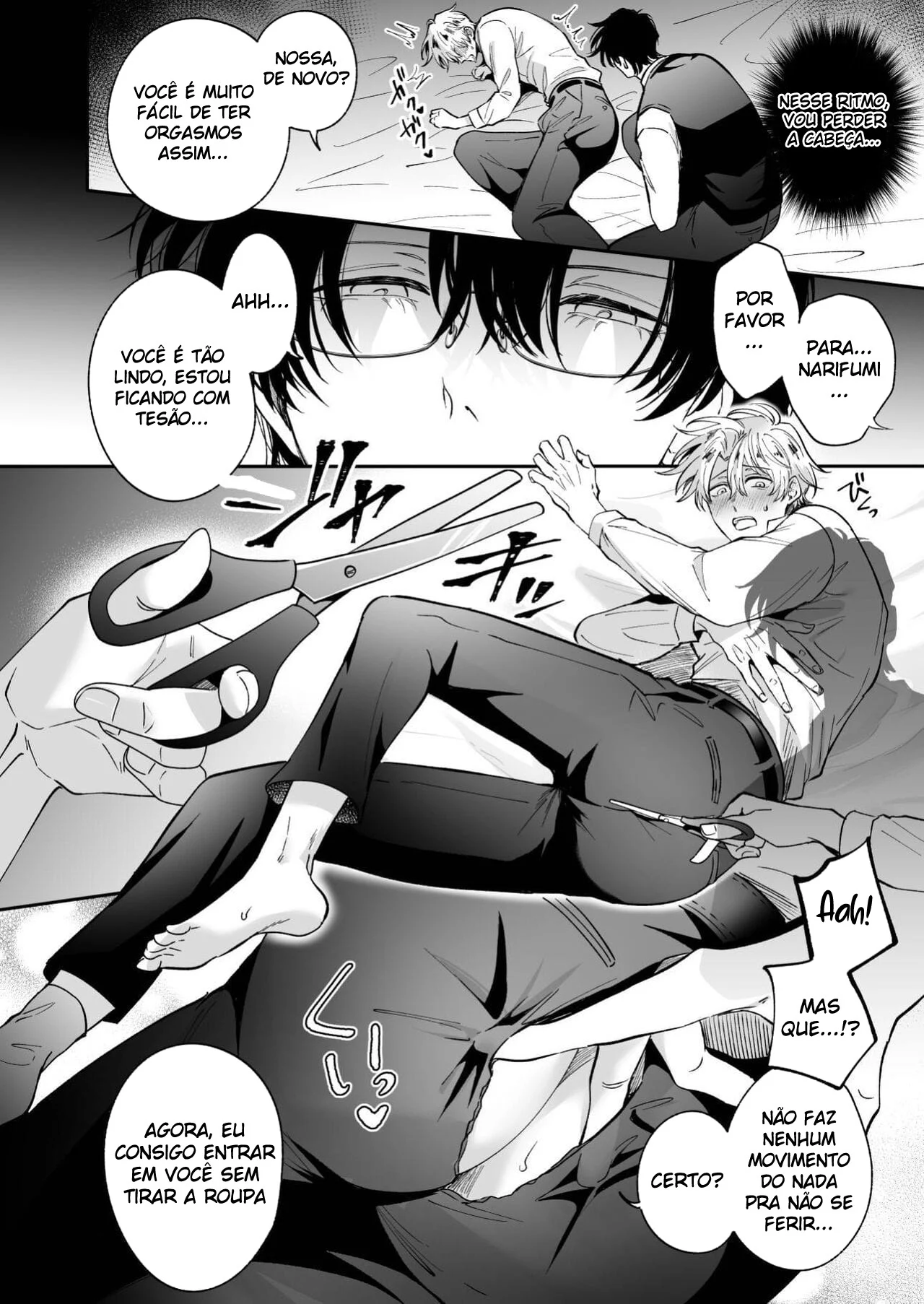 Ex-recepcionista mostra como satisfazer clientes com sua nova habilidade yaoi proibida.