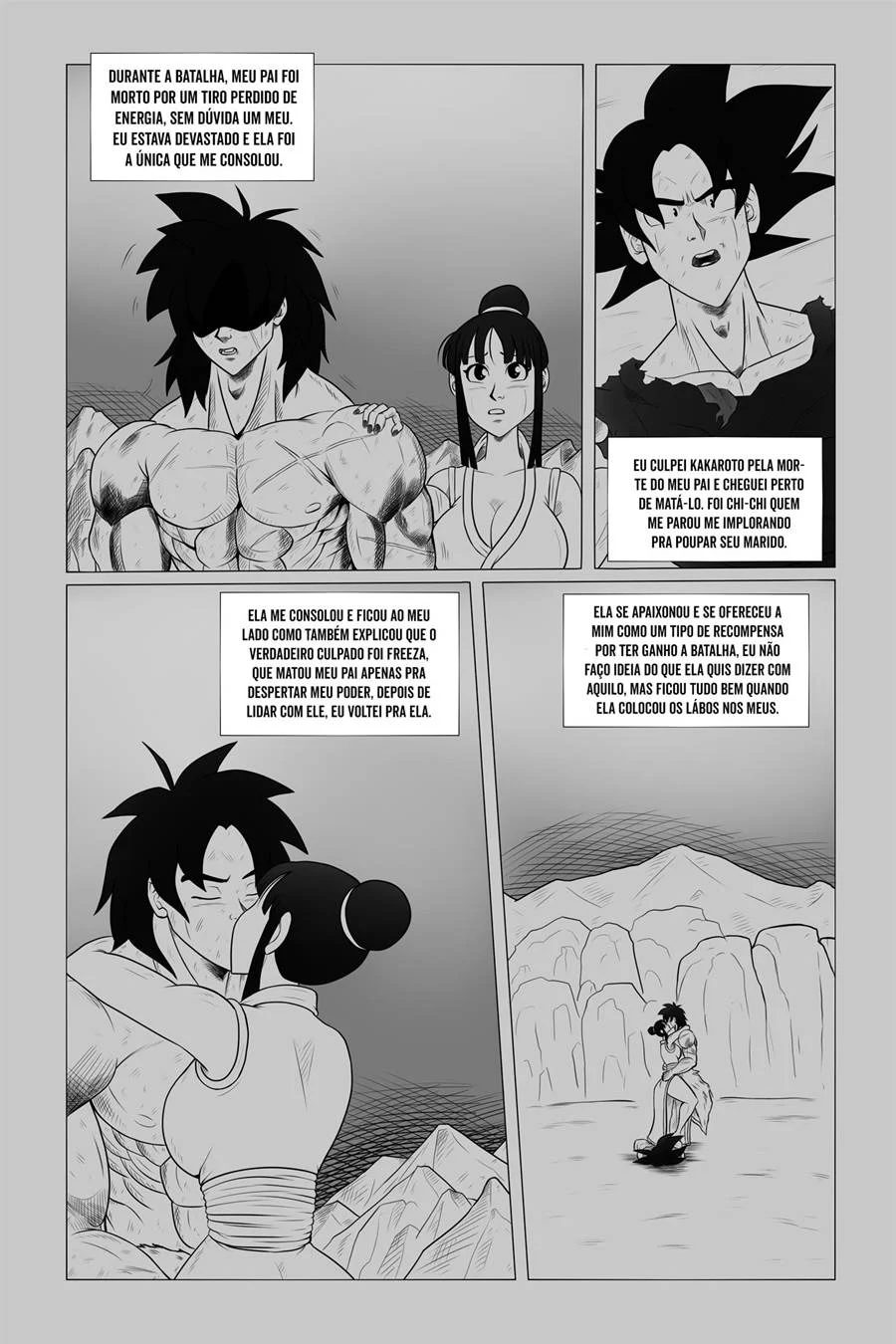 Broly Dominando Chi-Chi - Sexo Brutal em Quadrinhos Eróticos