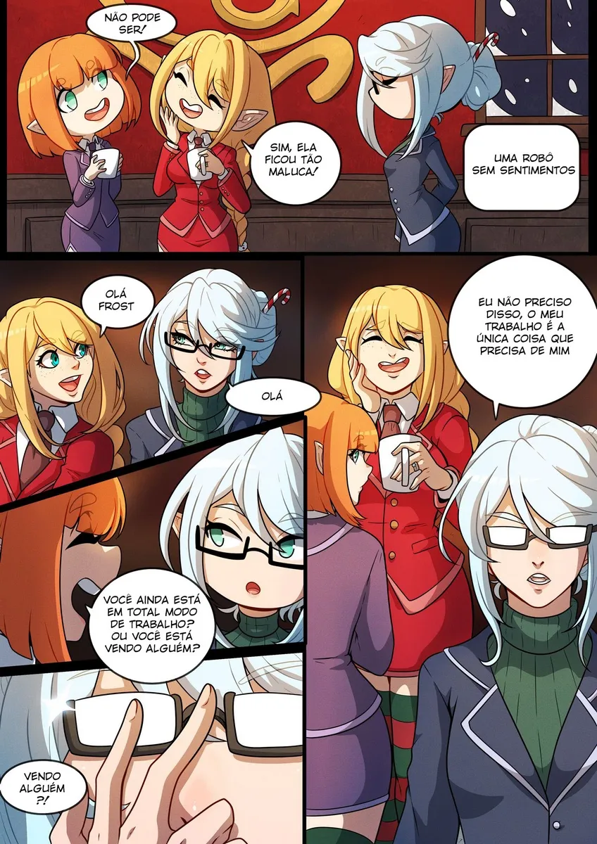 Felação Gelada: Sexo Explícito em Festa de Inverno - Hentai em HQ