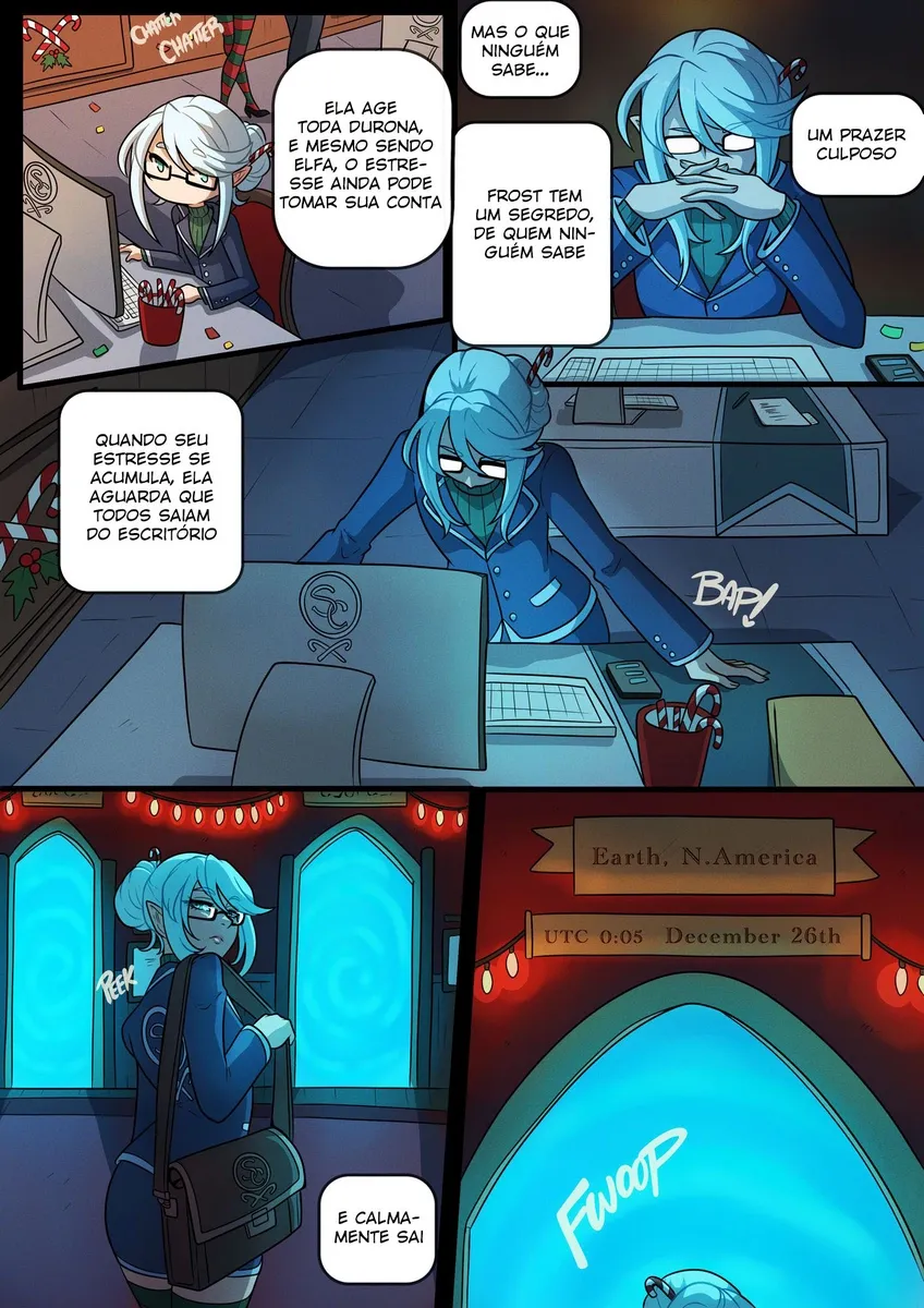 Felação Gelada: Sexo Explícito em Festa de Inverno - Hentai em HQ