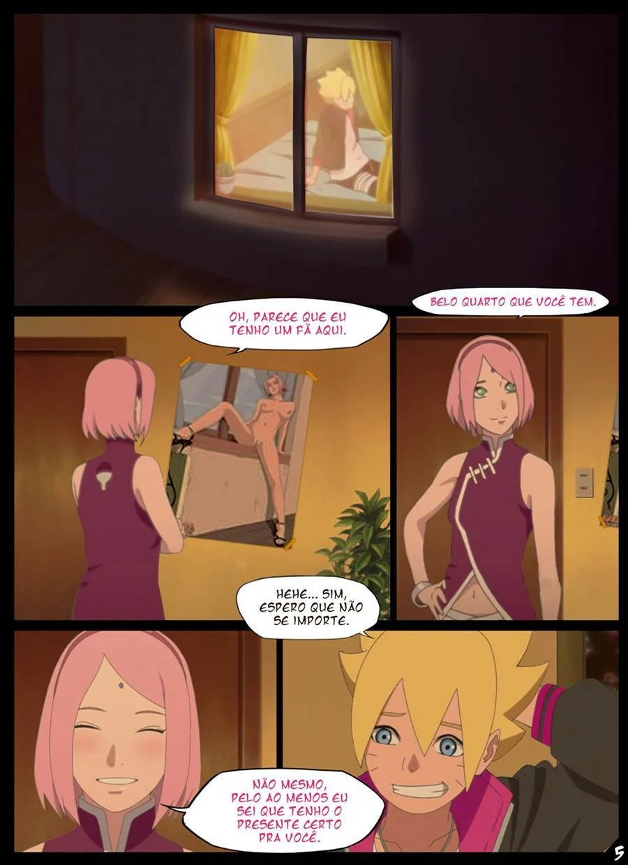 Presente Sexual Explícito: Boruto Recebe Surpresa Picante em HQ Adulta