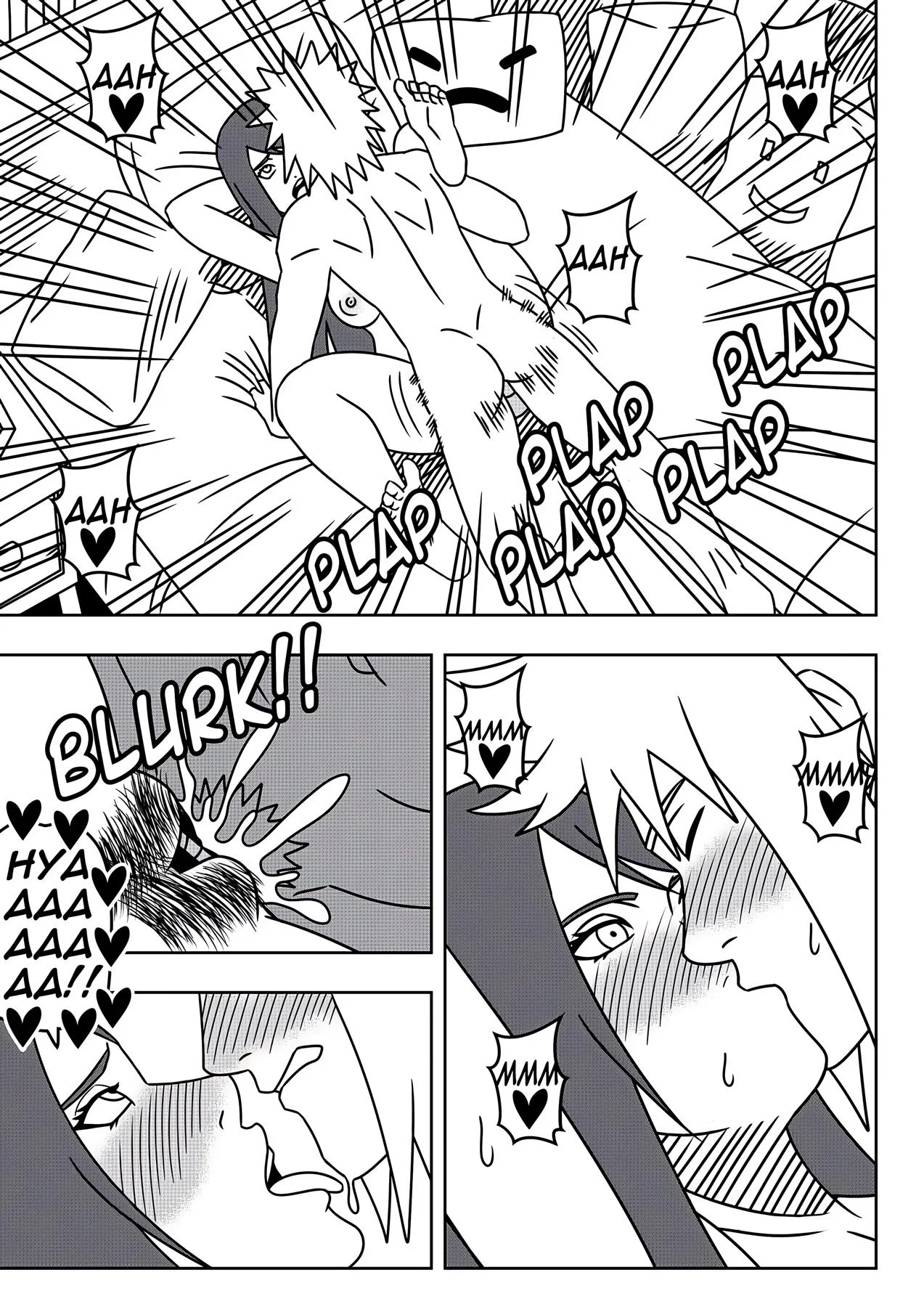 Minato Fode a Kushina Enquanto Naruto Espia - Quadrinhos Eróticos Explícitos