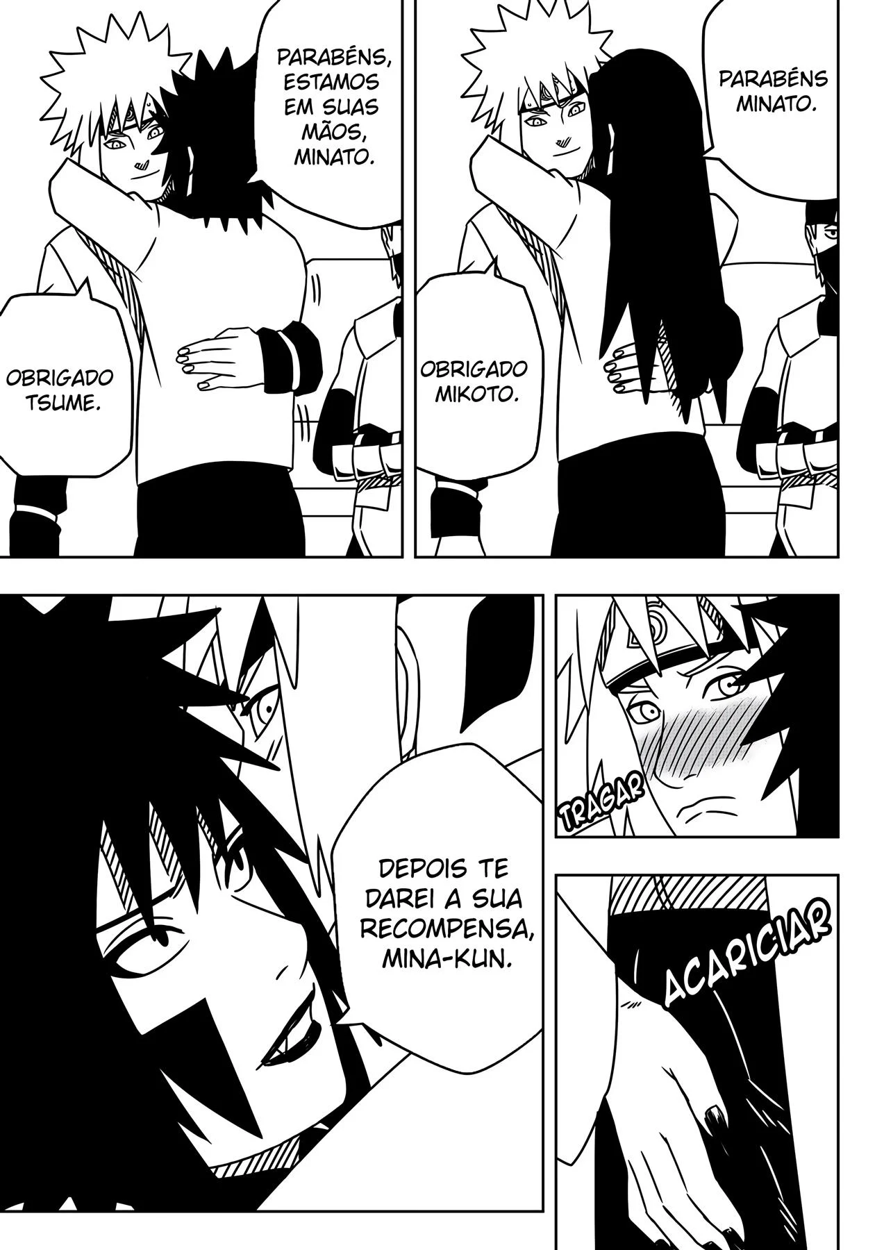 Minato Fode a Kushina Enquanto Naruto Espia - Quadrinhos Eróticos Explícitos