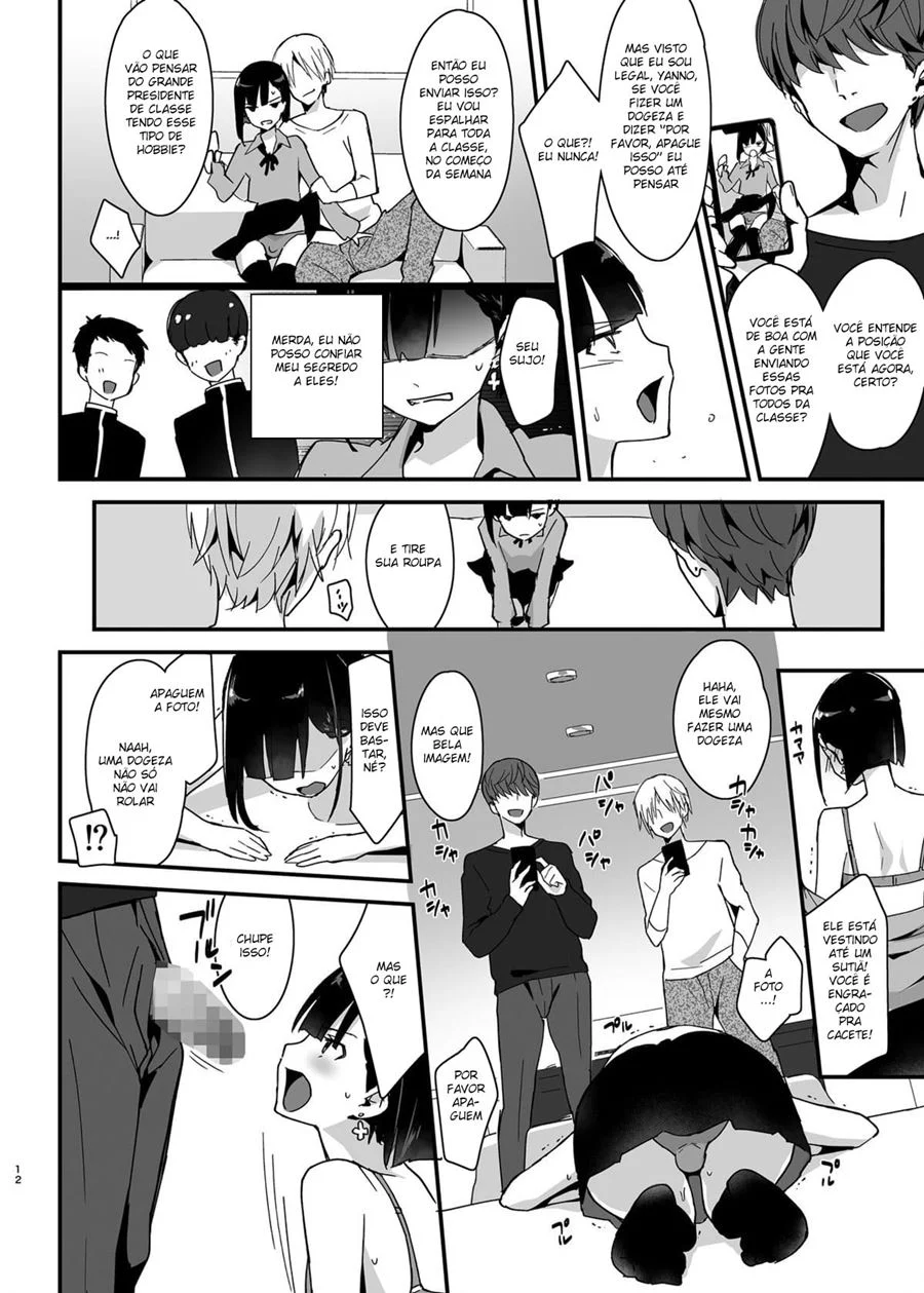 O Presidente de Classe Submisso ao Prazer dos Delinquentes - Hentai Yaoi Explícito