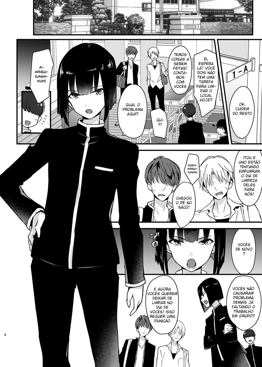 O Presidente de Classe Submisso ao Prazer dos Delinquentes - Hentai Yaoi Explícito