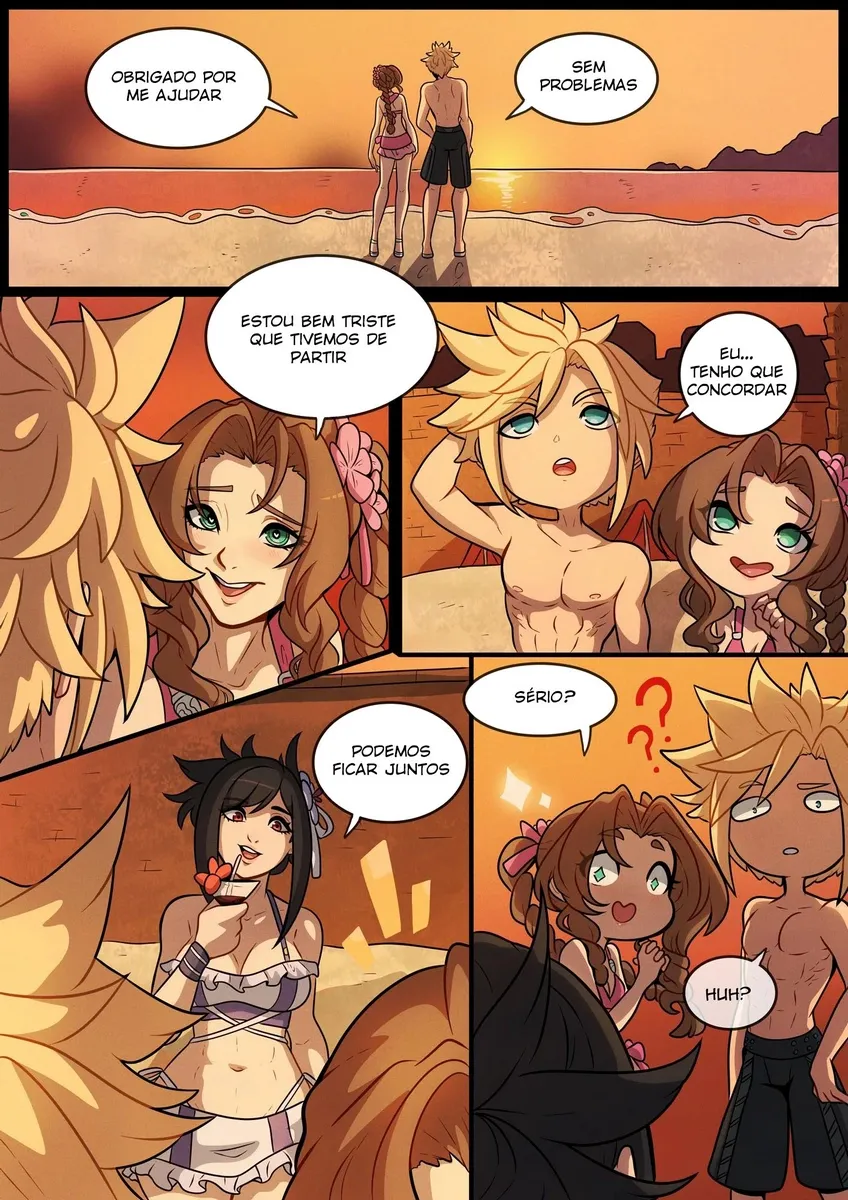 Quadrinhos Explícitos de Final Fantasy VII: Paraíso dos Perversos