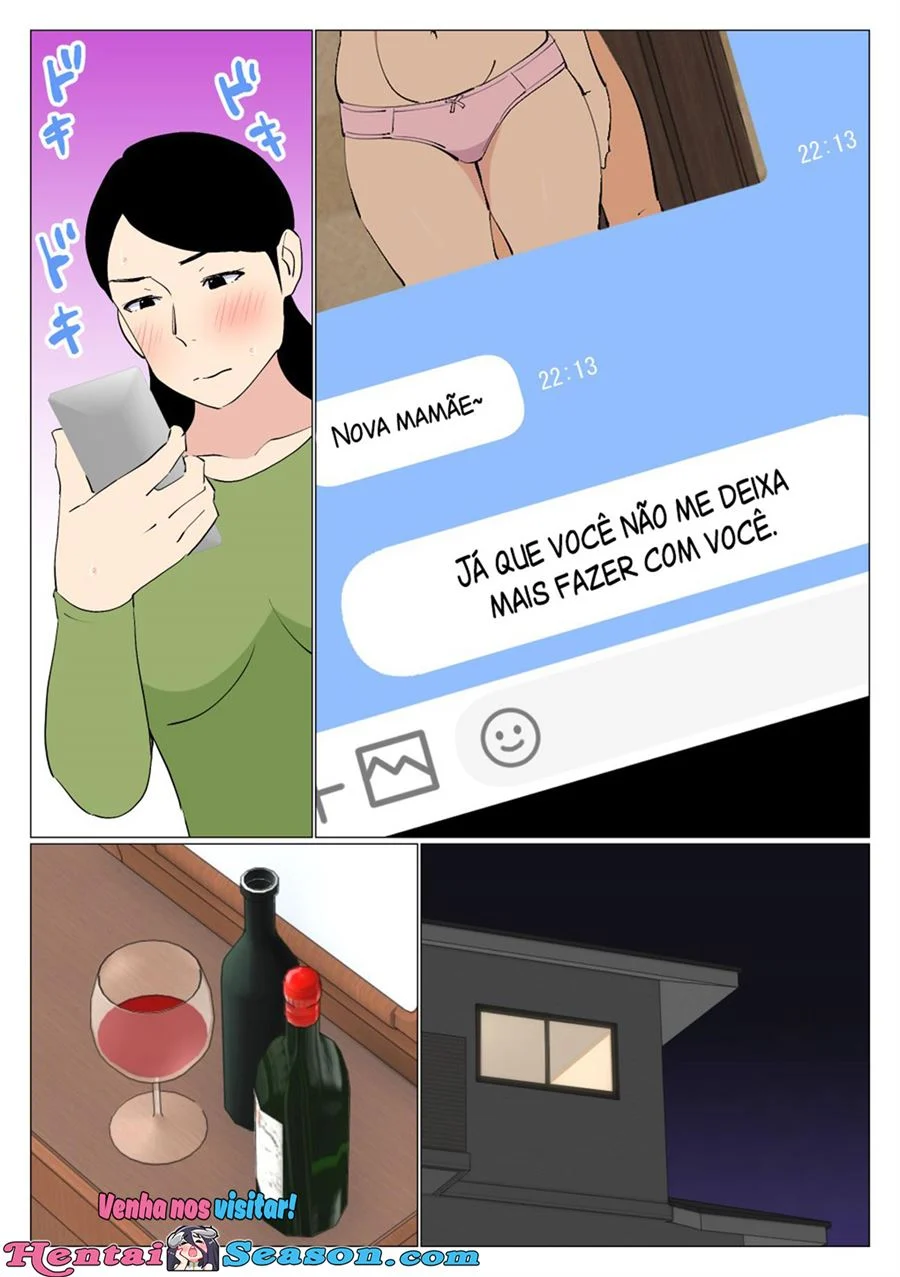 Mamãe e Irmão em Encontros Proibidos: Quadrinhos Eróticos Explícitos