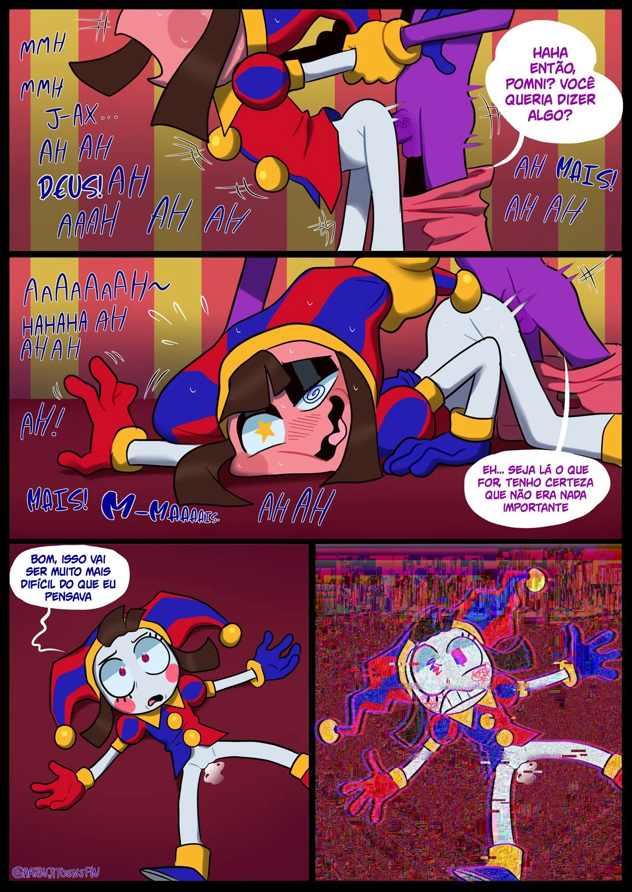 Jax e Amigas em Aventuras Eróticas Explícitas nos Quadrinhos Proibidos