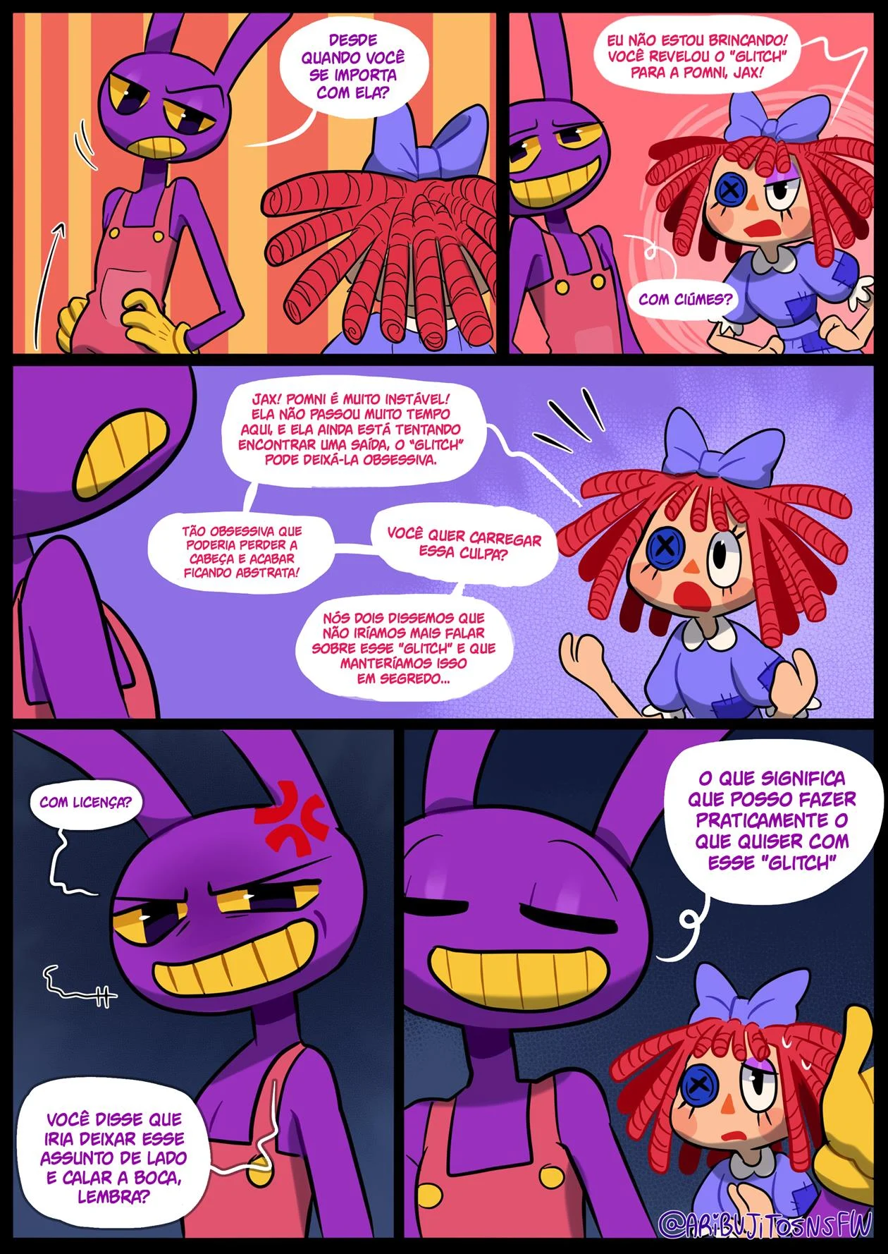 Jax e Amigas em Aventuras Eróticas Explícitas nos Quadrinhos Proibidos