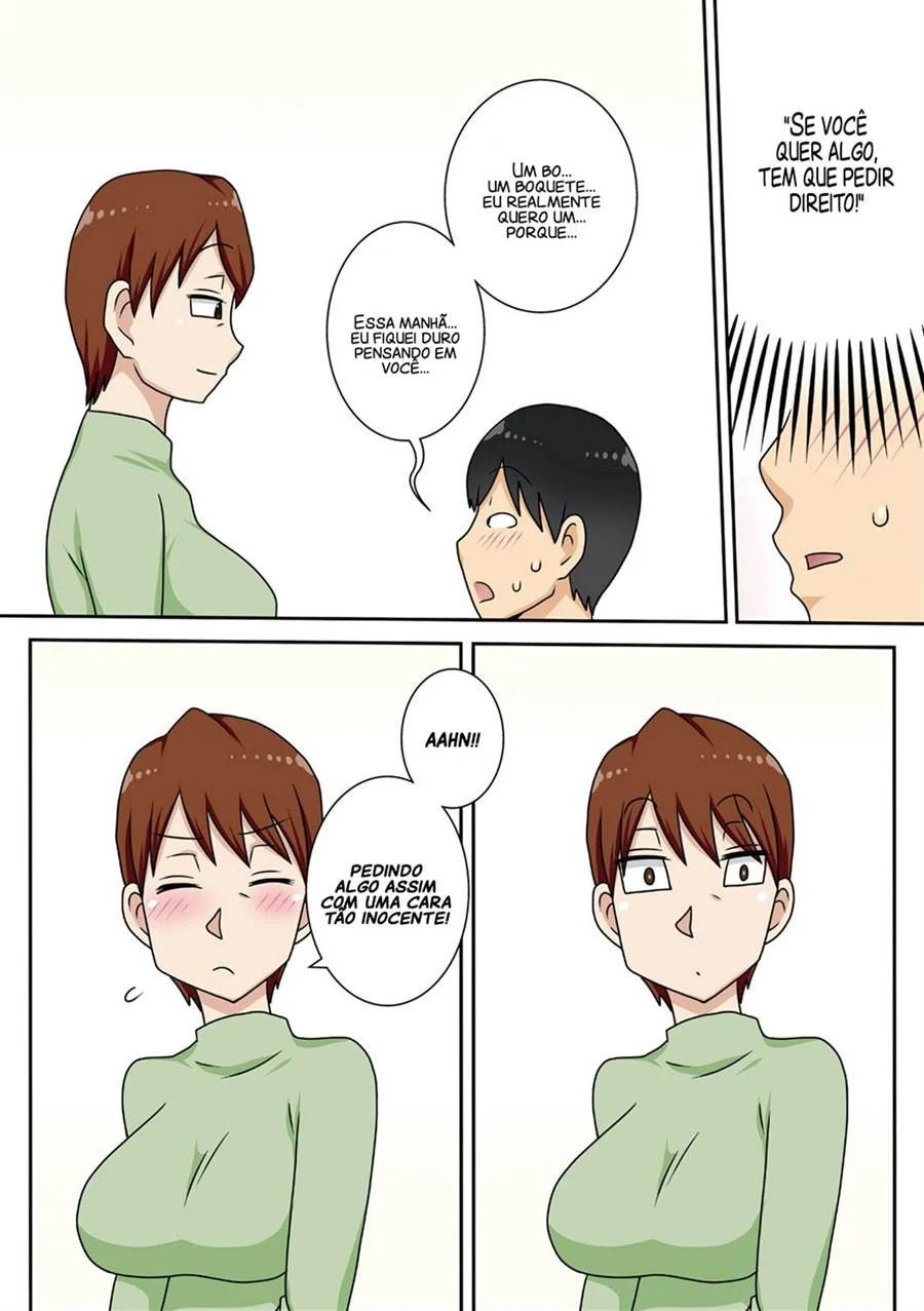 Sobrinho Sedento Enche a Tia de Prazer em HQ Proibida