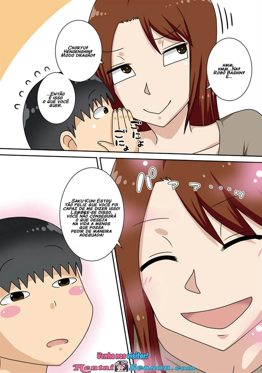 Sobrinho Sedento Enche a Tia de Prazer em HQ Proibida