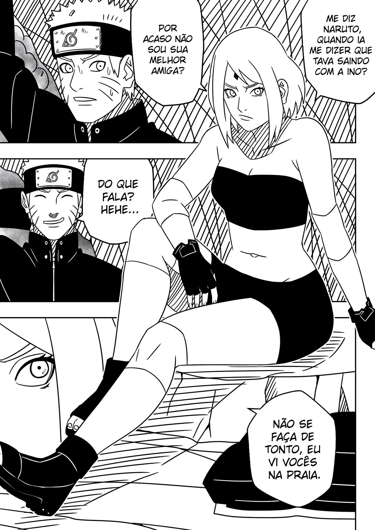 Os Desejos Obscenos de Sakura: Fodas Explícitas com Naruto em HQ