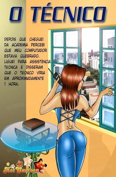 Histórias Eróticas em HQ: O Técnico Que Domina Com Prazer e Paixão Explícita
