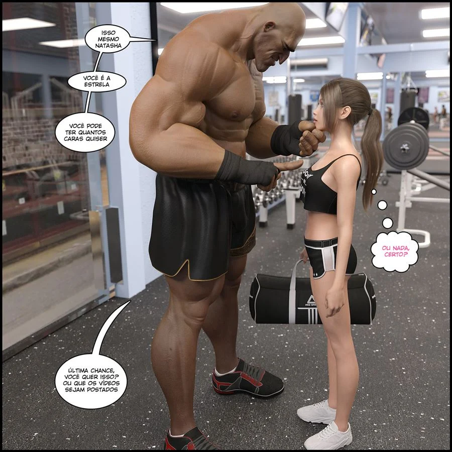 Natasha no Treinamento Erótico: Cenas Explícitas e Perversas em HQ 3D