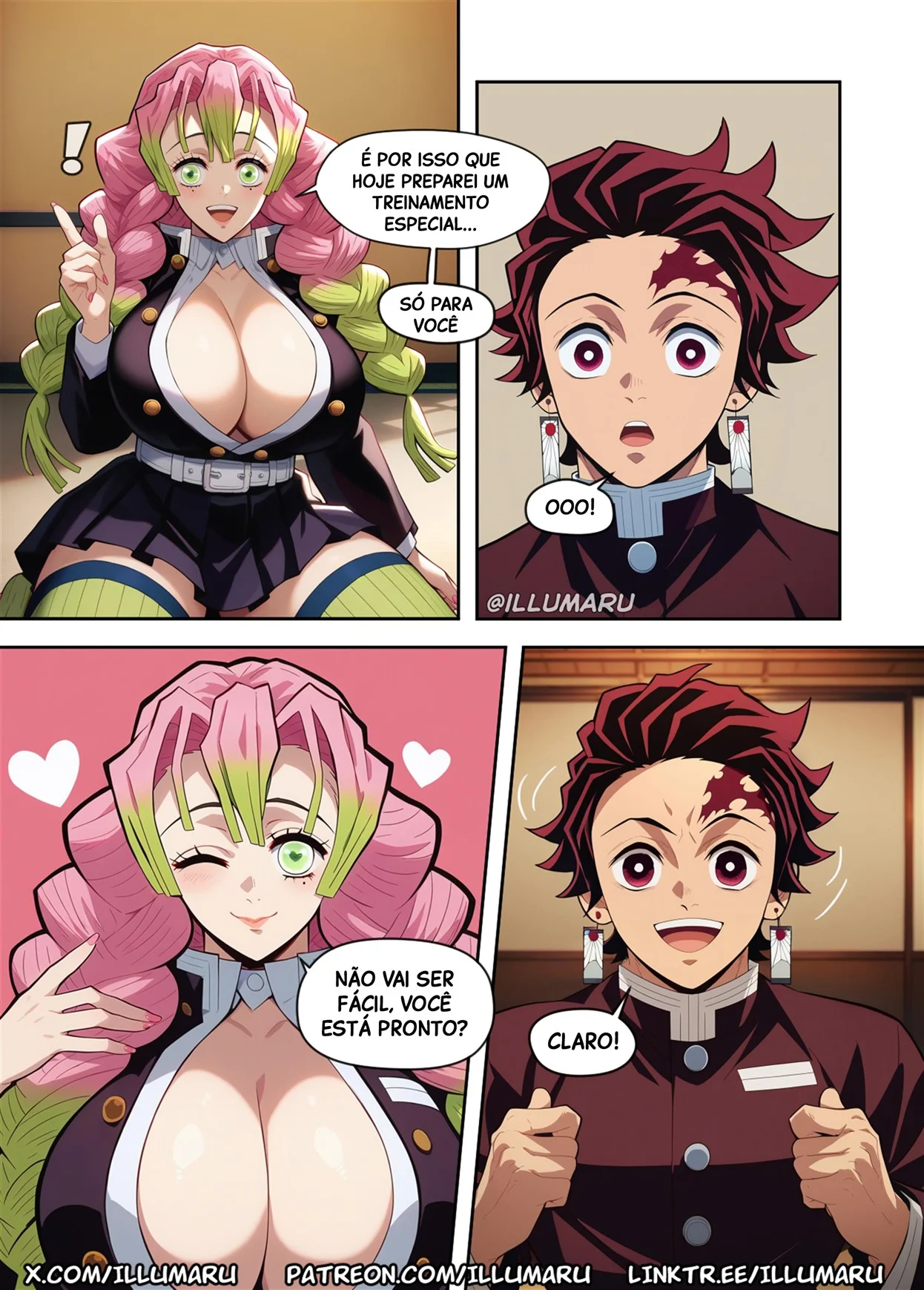 Treino Erótico da Mitsuri: Foda Extrema com a Hashira Mais Gostosa