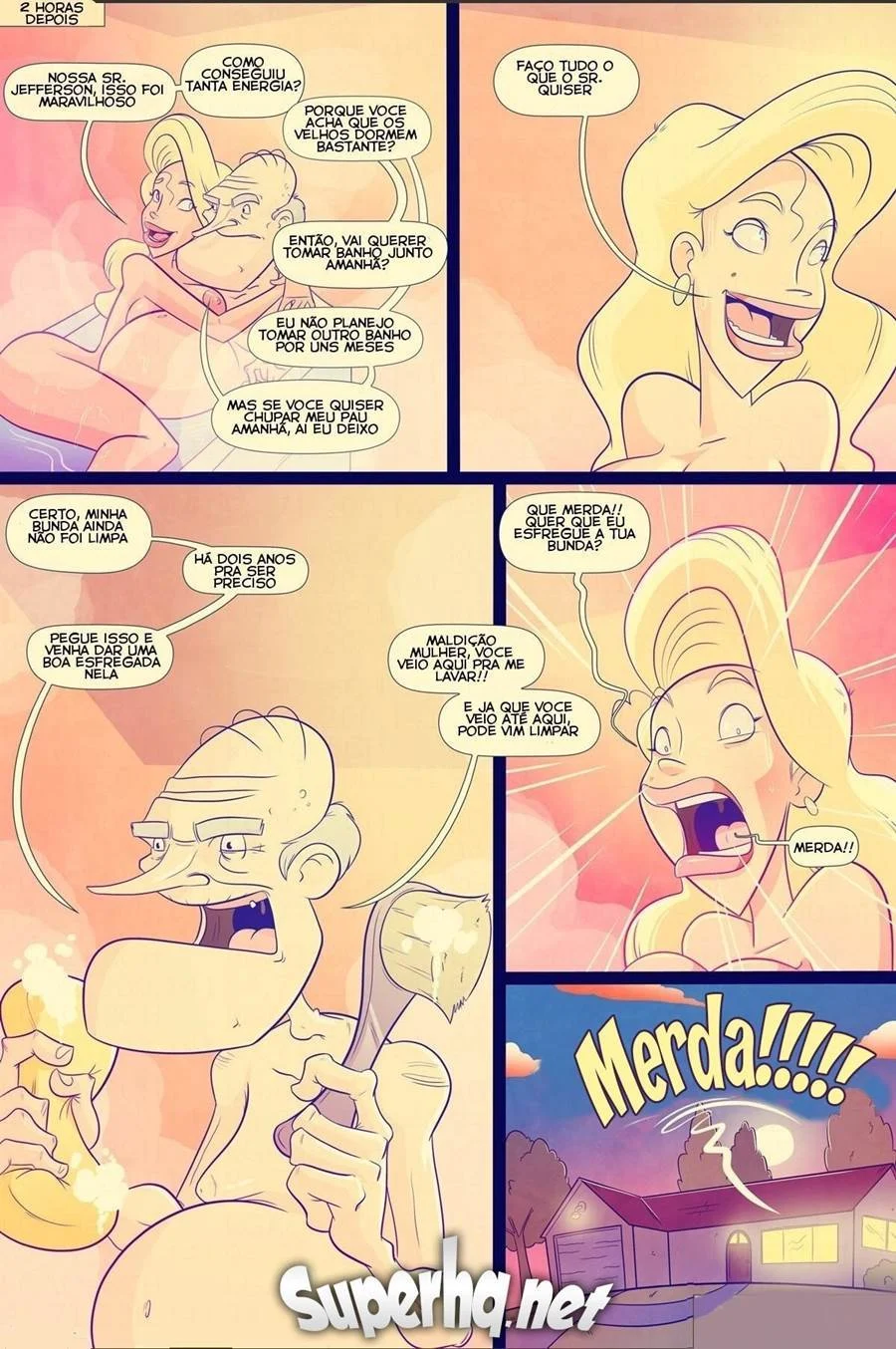 O Velho Tarado Transa com Garotas Novinhas em HQ Picante