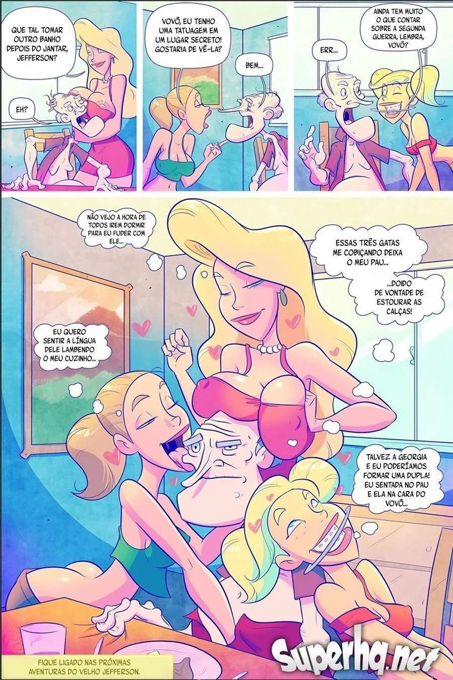 O Velho Tarado Jefferson 2: Putaria Explícita em HQ
