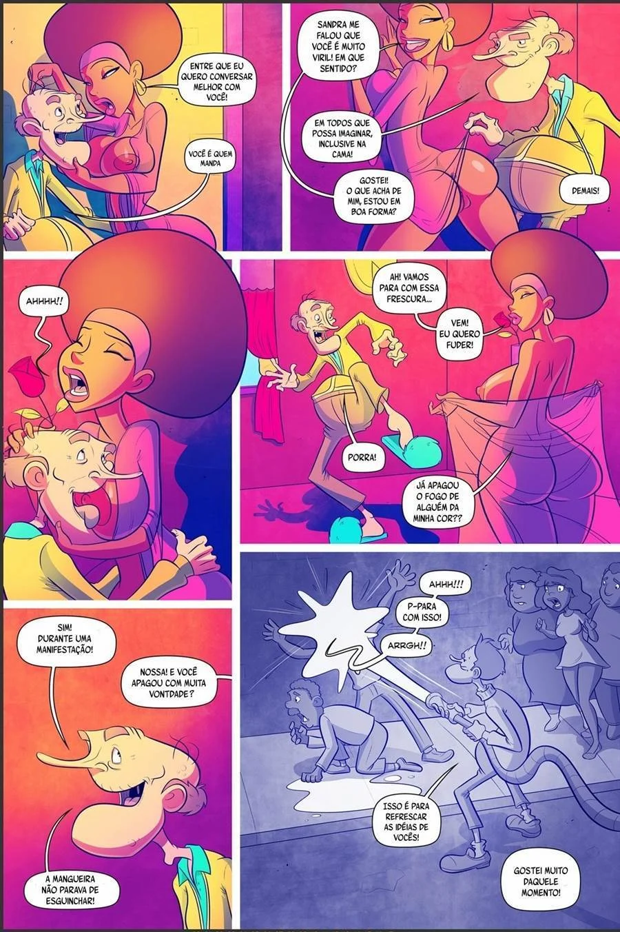 Quadrinhos Quentes: A Terceira Surra de Prazer do Velho Tarado