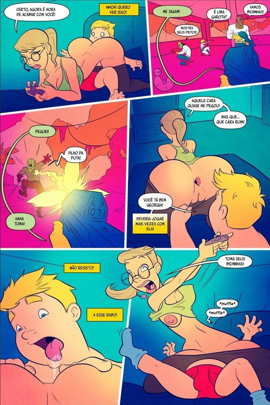 O Melhor de Jefferson: Porno Animado com Sexo Explícito nos Quadrinhos
