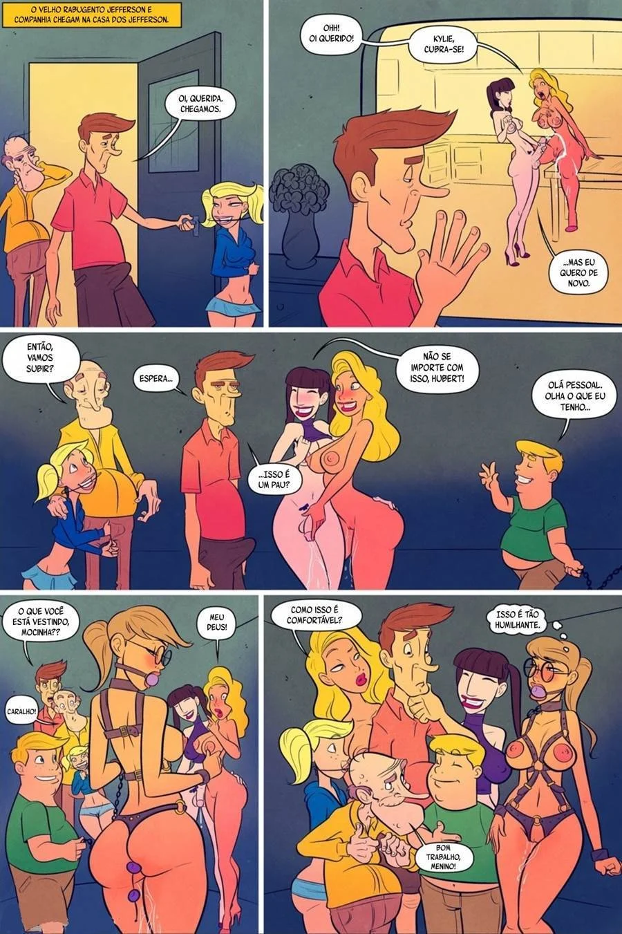 O Melhor de Jefferson: Porno Animado com Sexo Explícito nos Quadrinhos